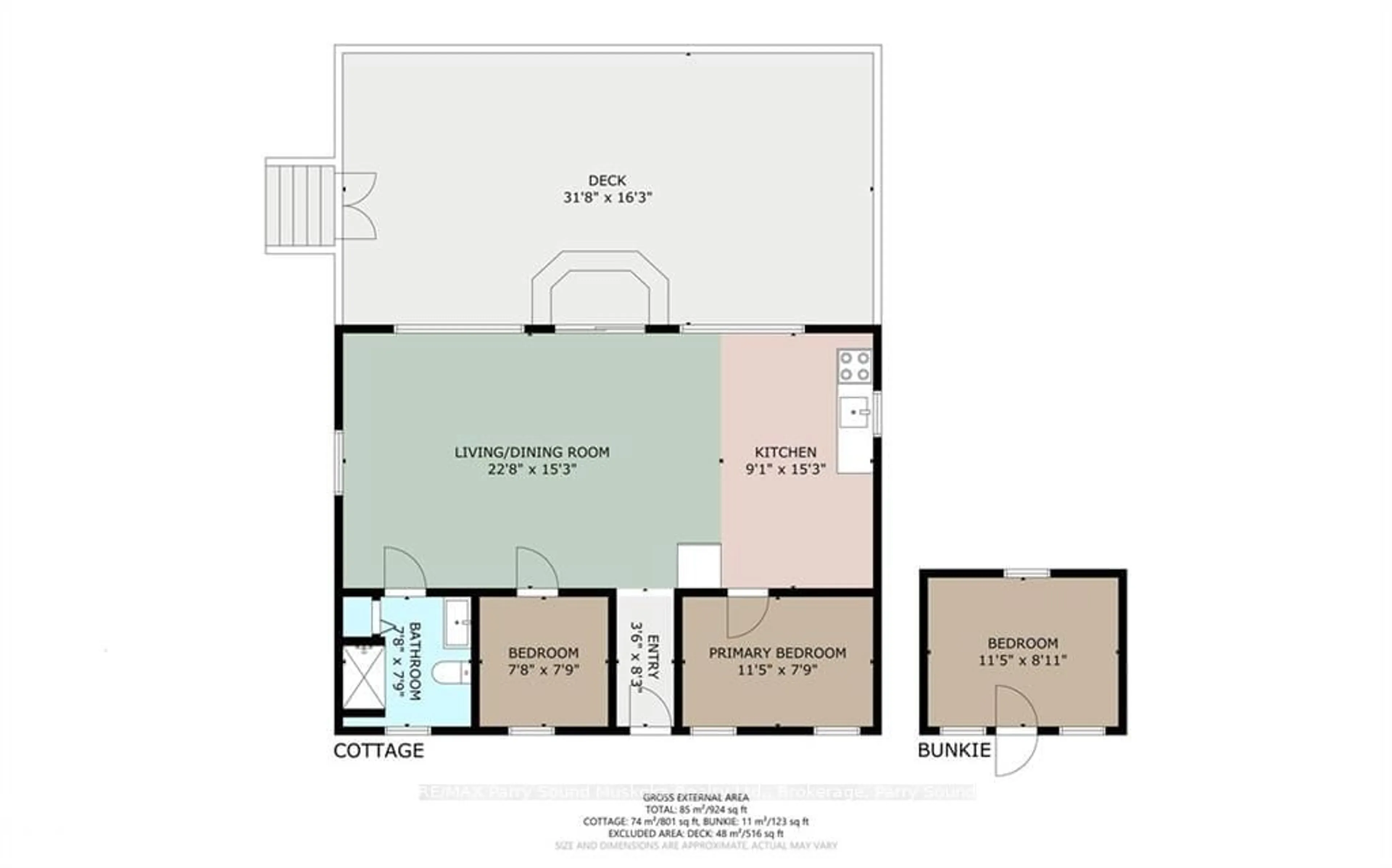 Floor plan for 3 FORSYTH'S Rd, Carling Ontario P0G 1G0