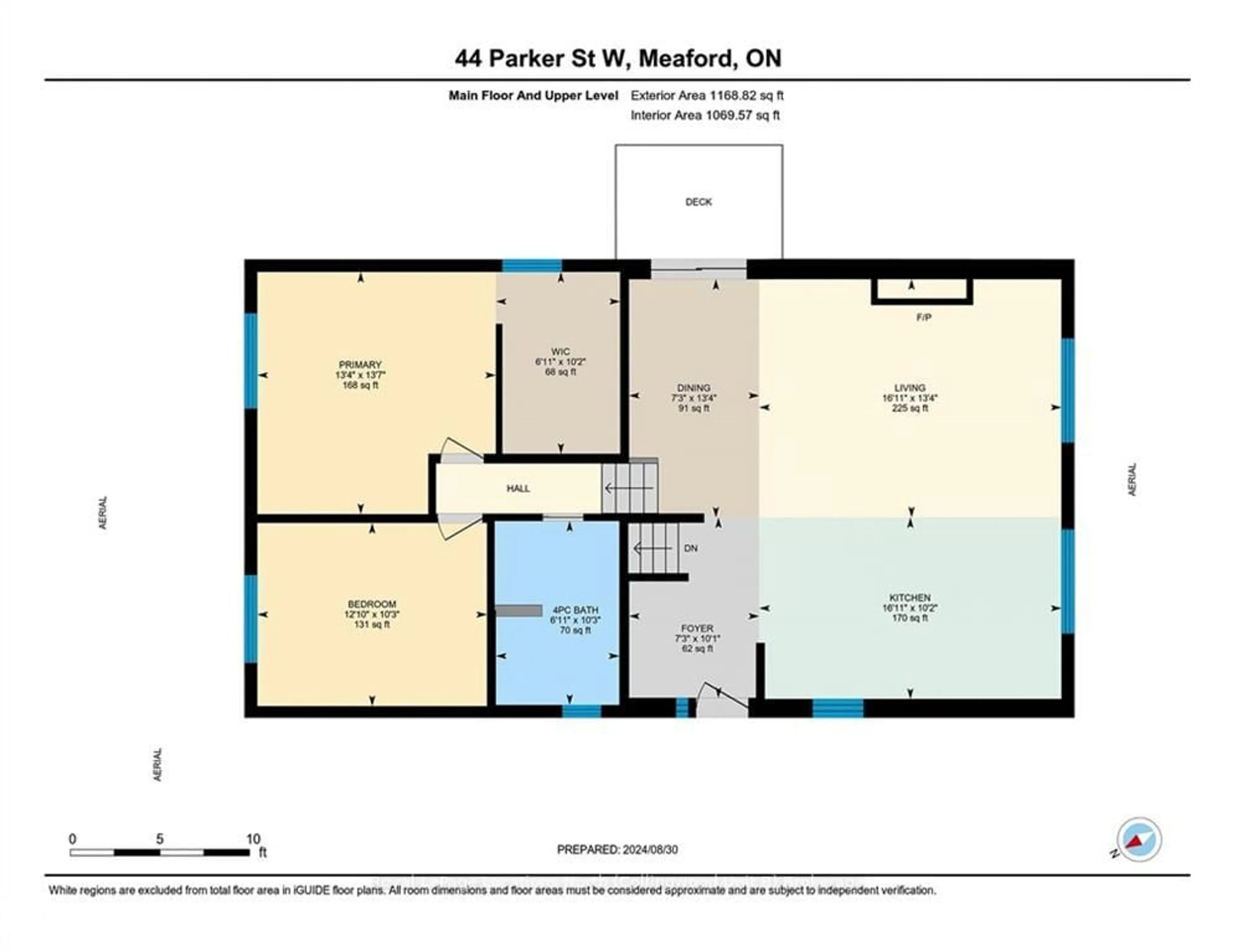 Floor plan for 44 PARKER St, Meaford Ontario N4L 1P2