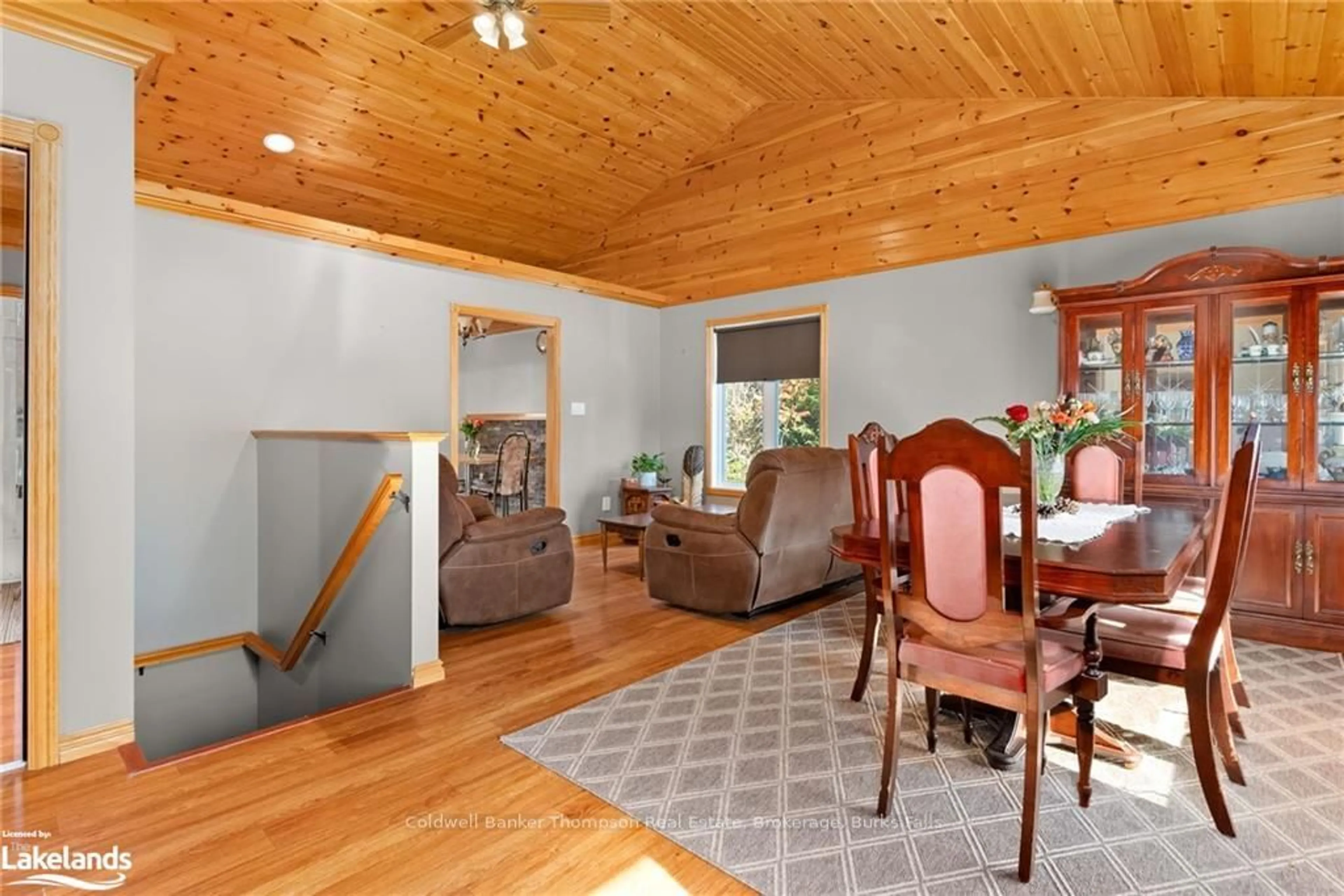 Dining room, wood floors, cottage for 113 QUEEN St, Burk's Falls Ontario P0A 1C0