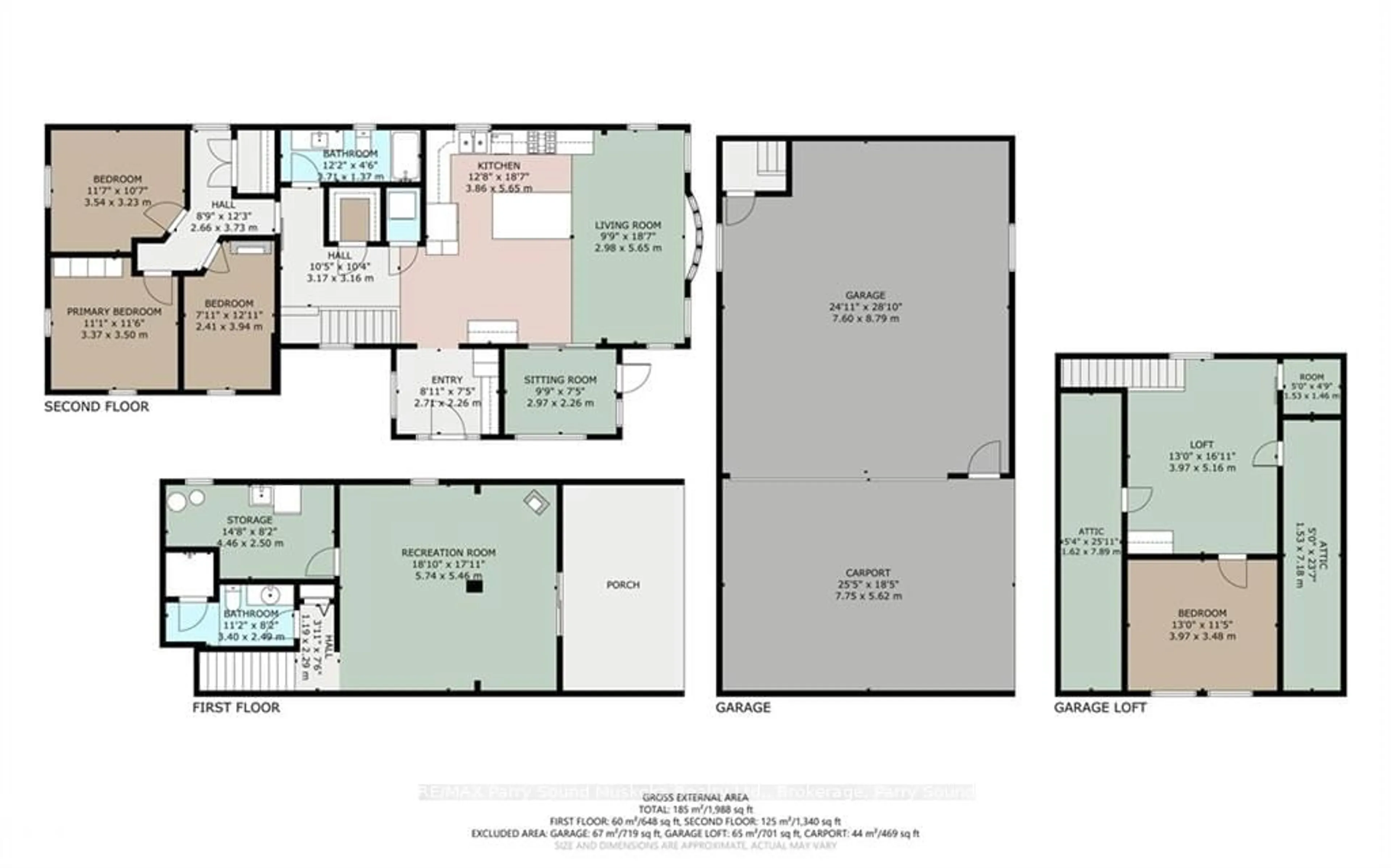 Floor plan for 126 BROADBENT Rd, McKellar Ontario P2A 0B5