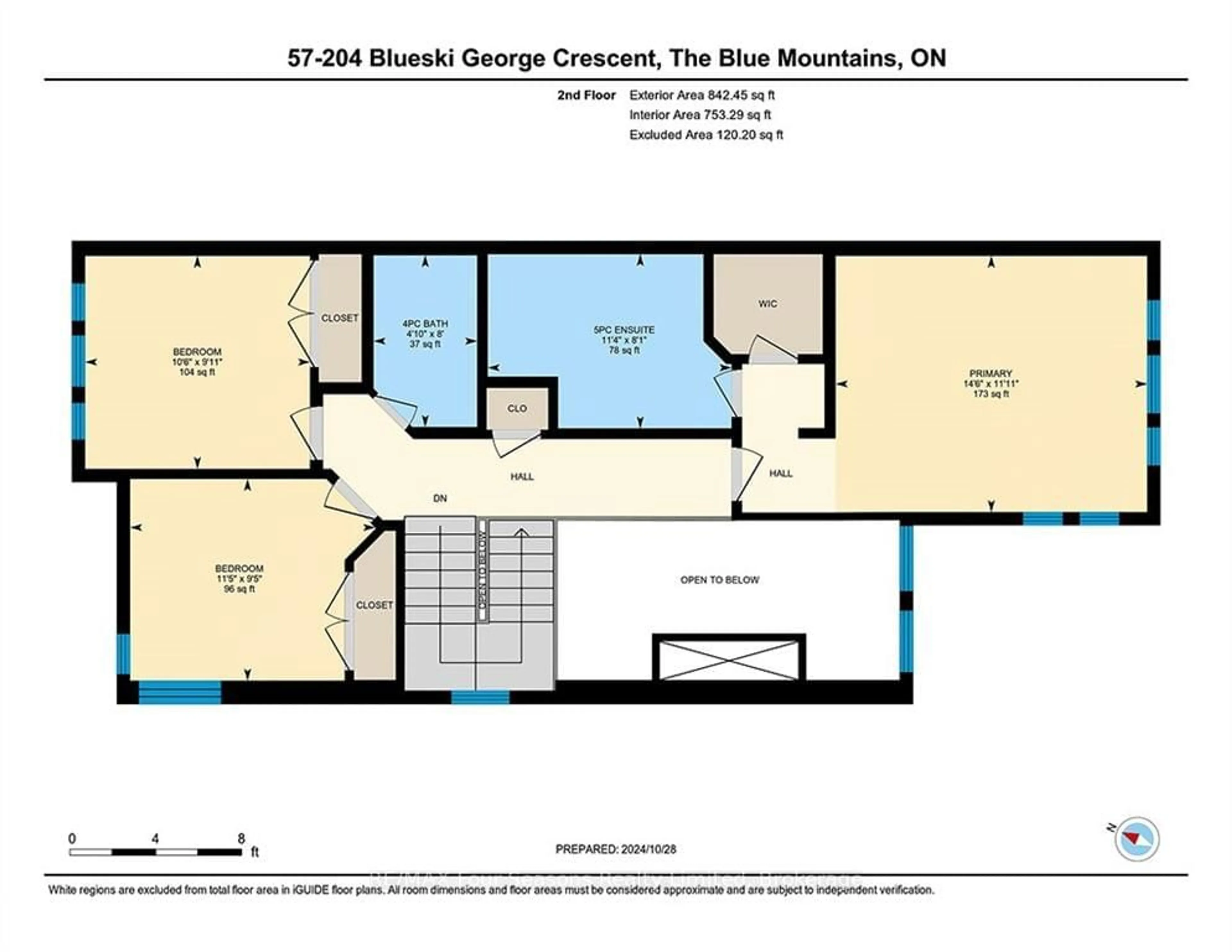 Floor plan for 204 BLUESKI GEORGE Cres #57, Blue Mountains Ontario L9V 0V4