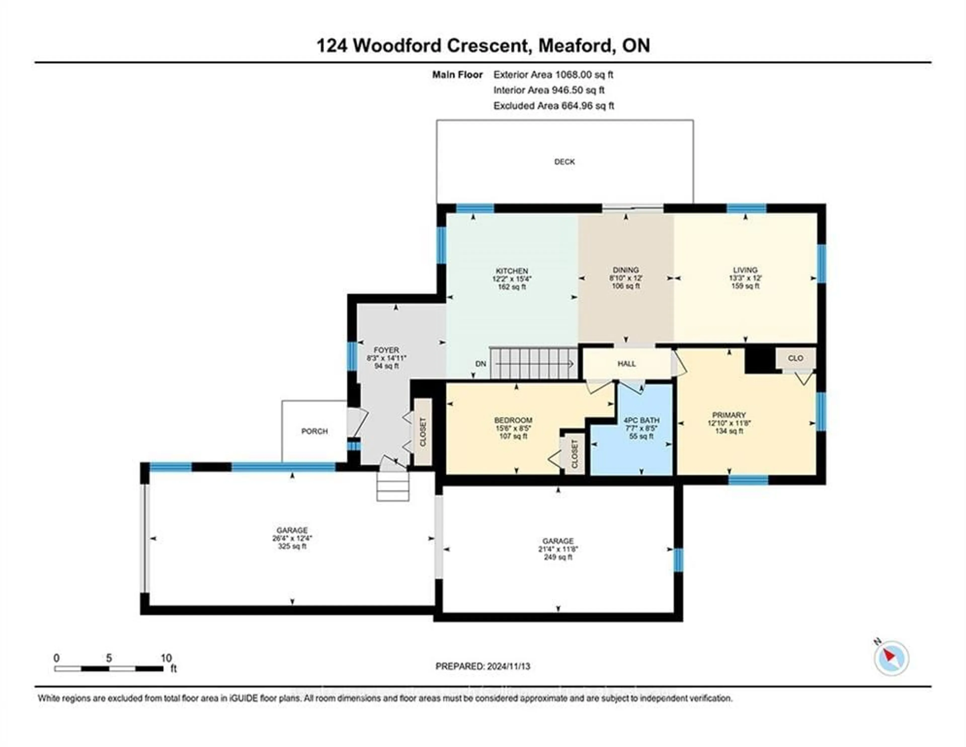 Floor plan for 124 WOODFORD Cres, Meaford Ontario N4K 5W4