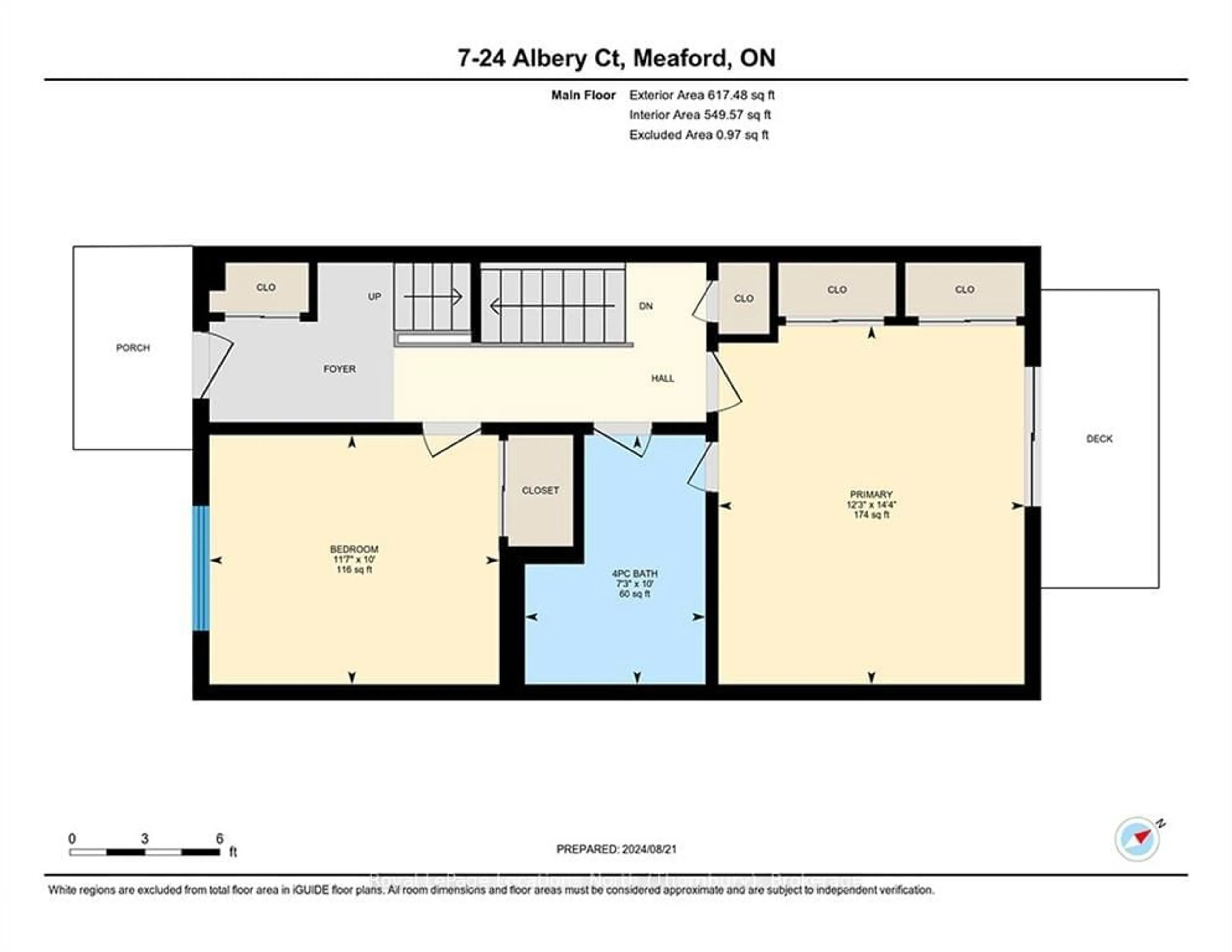 Floor plan for 24 ALBERY Crt #7, Meaford Ontario N4L 0A3