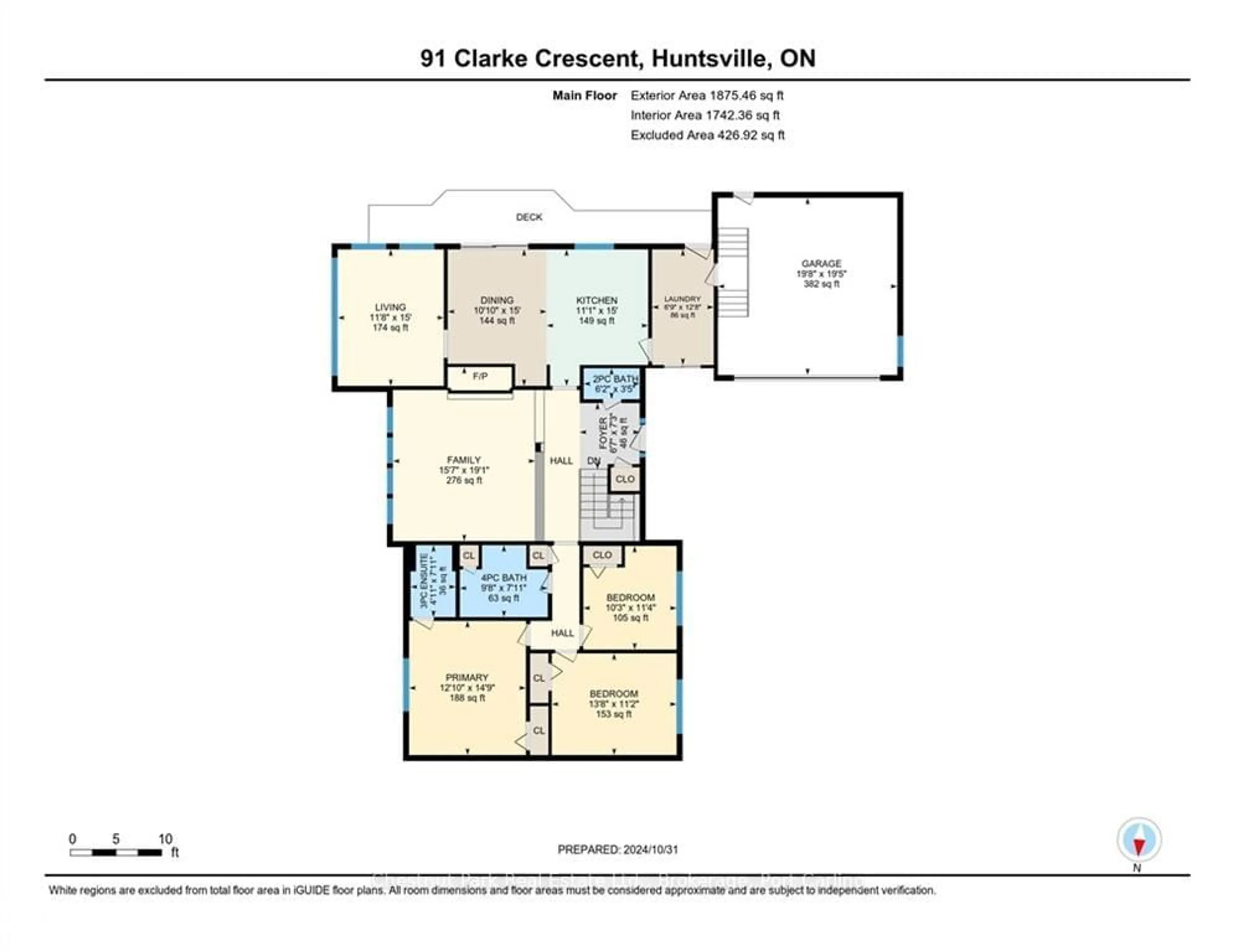 Floor plan for 91 CLARKE Cres, Huntsville Ontario P0B 1L0