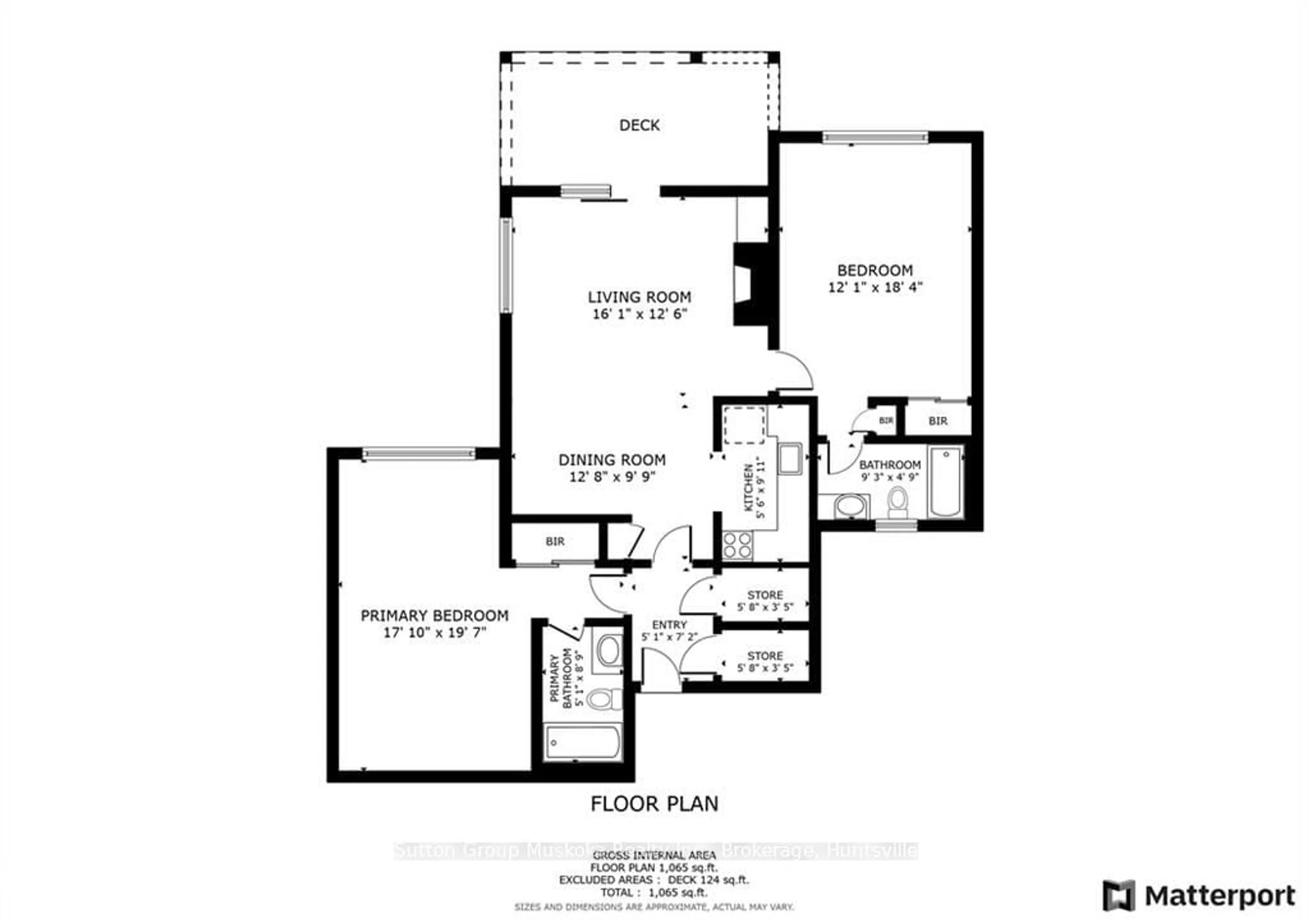 Floor plan for 1235 DEERHURST - GREENS Dr #31-101, Huntsville Ontario P1H 2A8