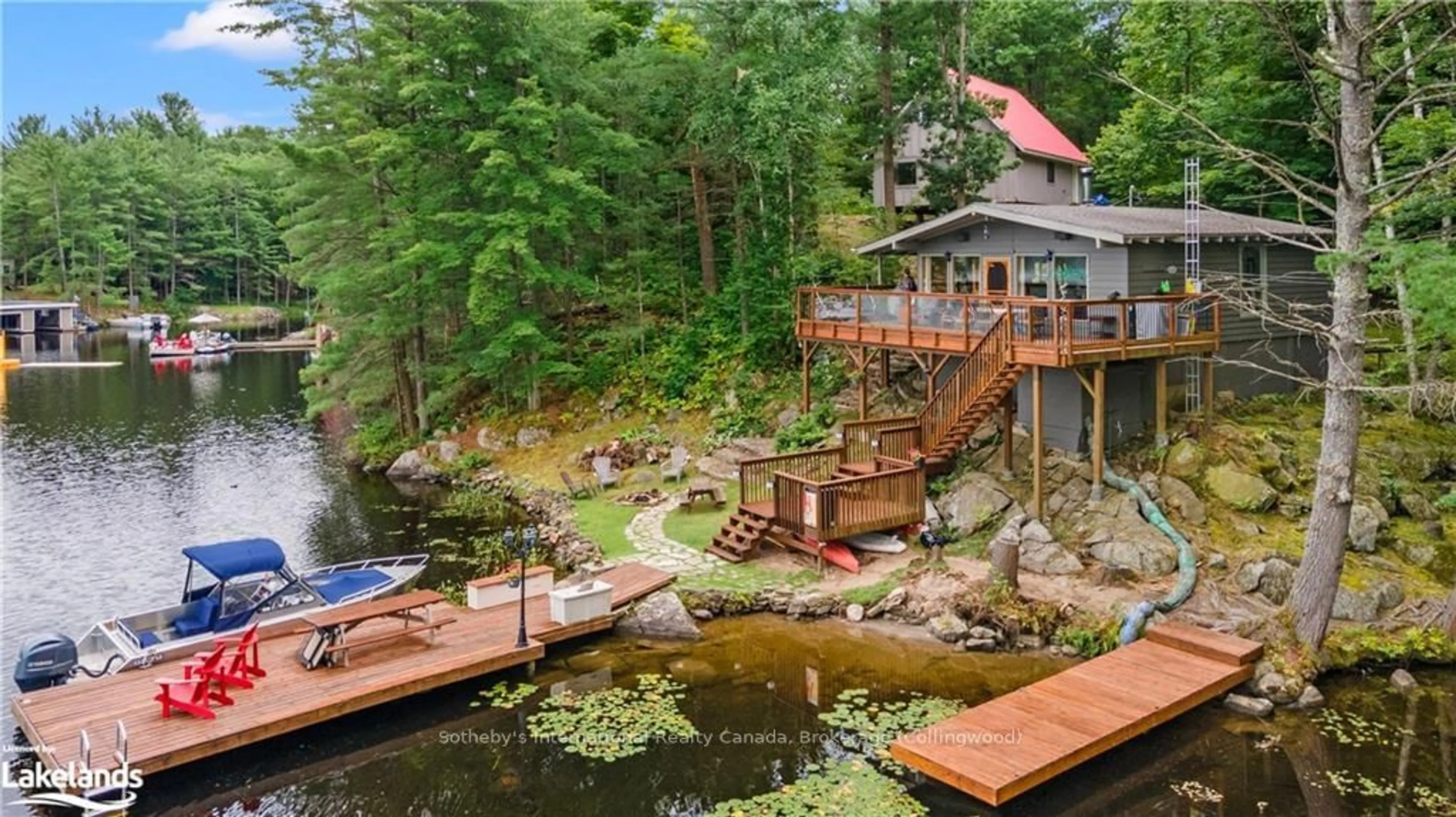 Patio, cottage for 4202 GO HOME LAKE SHR, Georgian Bay Ontario P0C 1H0