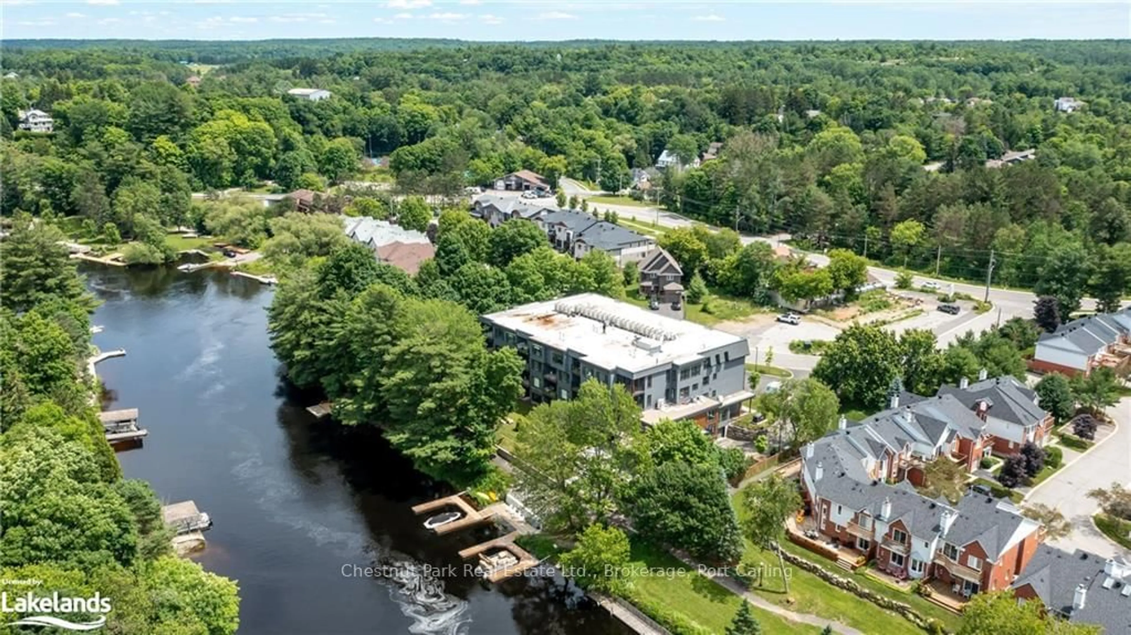 A pic from exterior of the house or condo, the view of lake or river for 200 ANGLO St #304, Bracebridge Ontario P1L 1G4