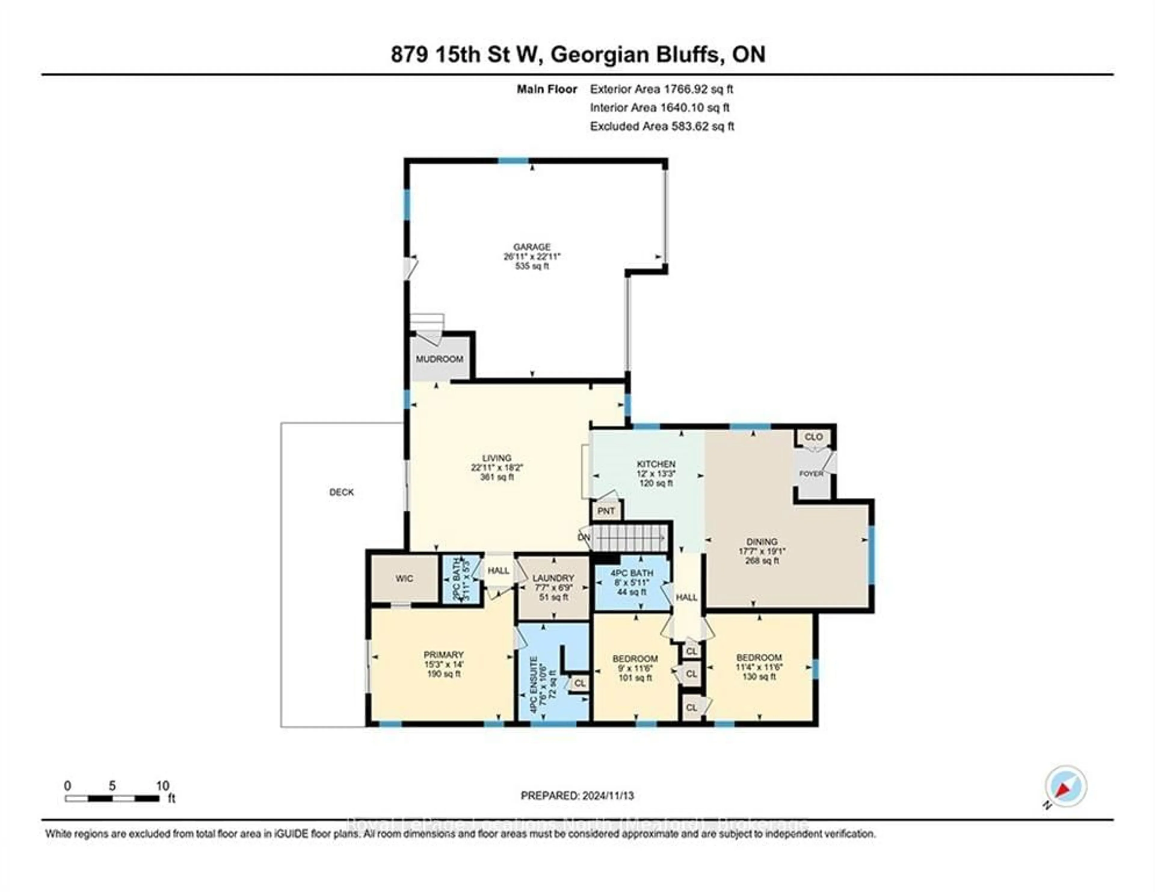 Floor plan for 879 15TH St, Georgian Bluffs Ontario N4X 6V5