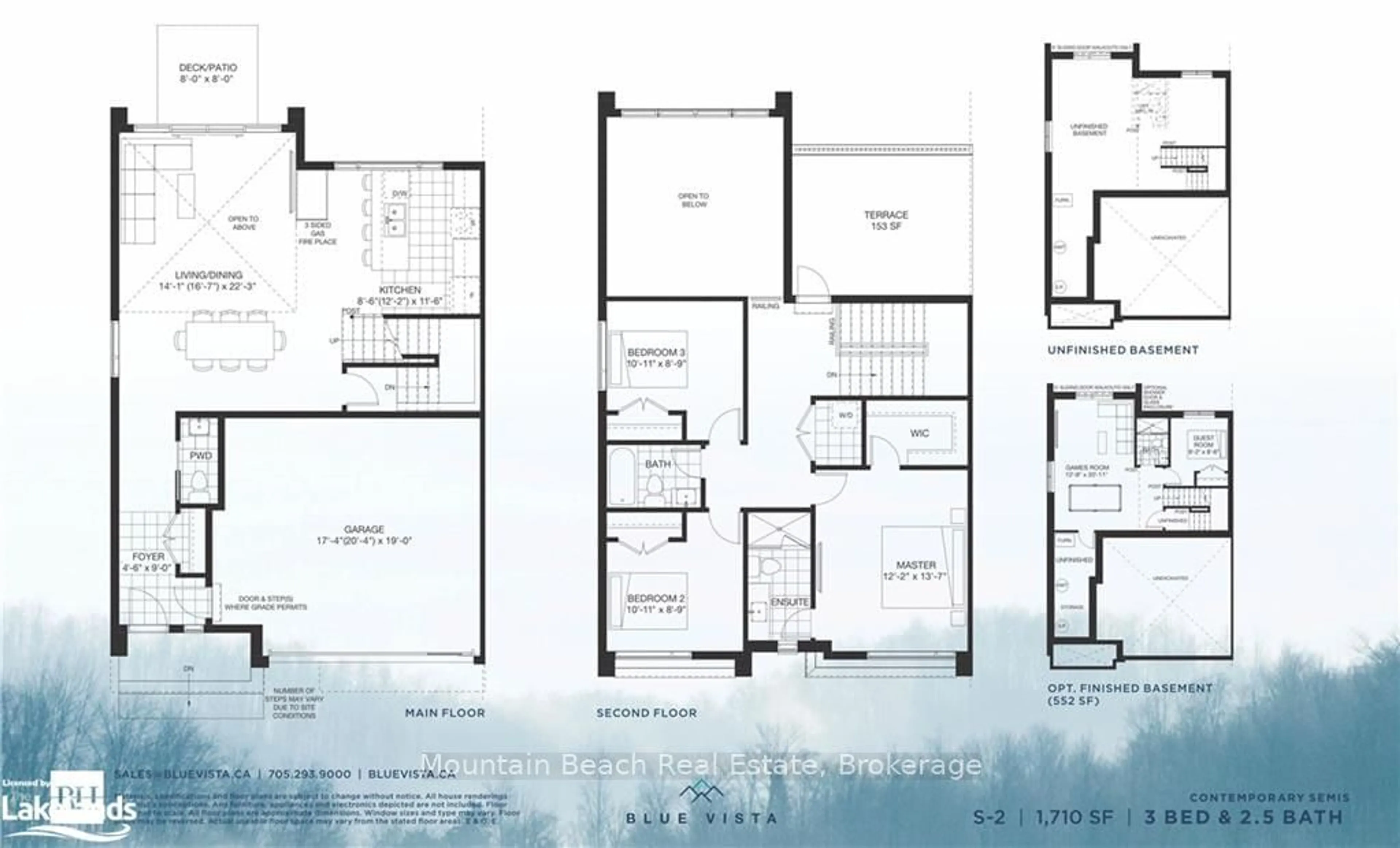 Floor plan for LOT 47L B St, Blue Mountains Ontario L9Y 0K8