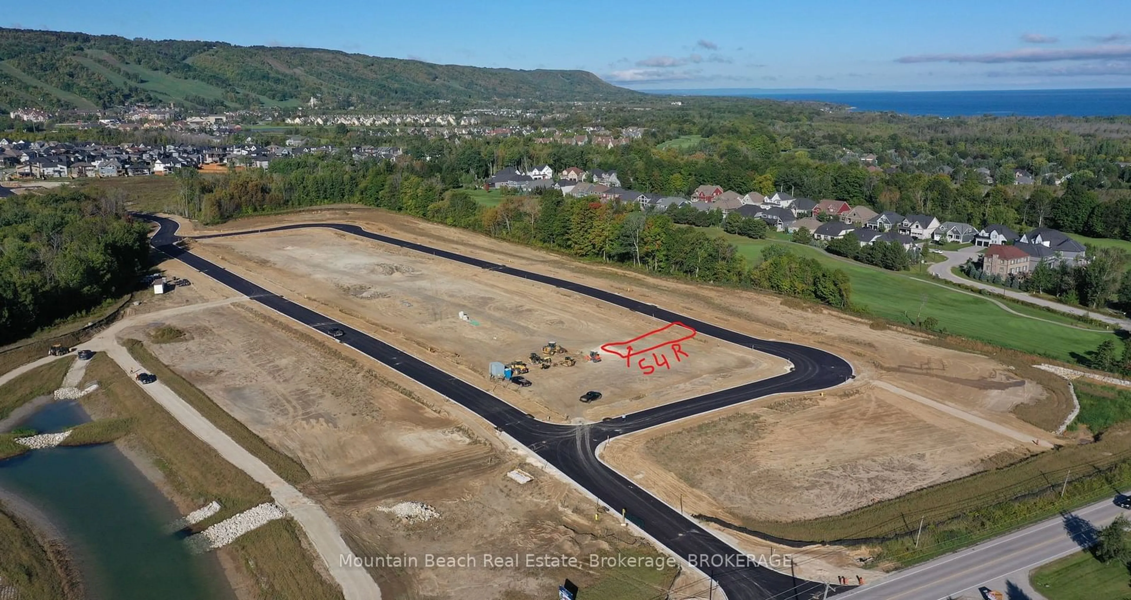 A pic from outside/outdoor area/front of a property/back of a property/a pic from drone, mountain view for LOT 54R B St, Blue Mountains Ontario L9Y 0K8