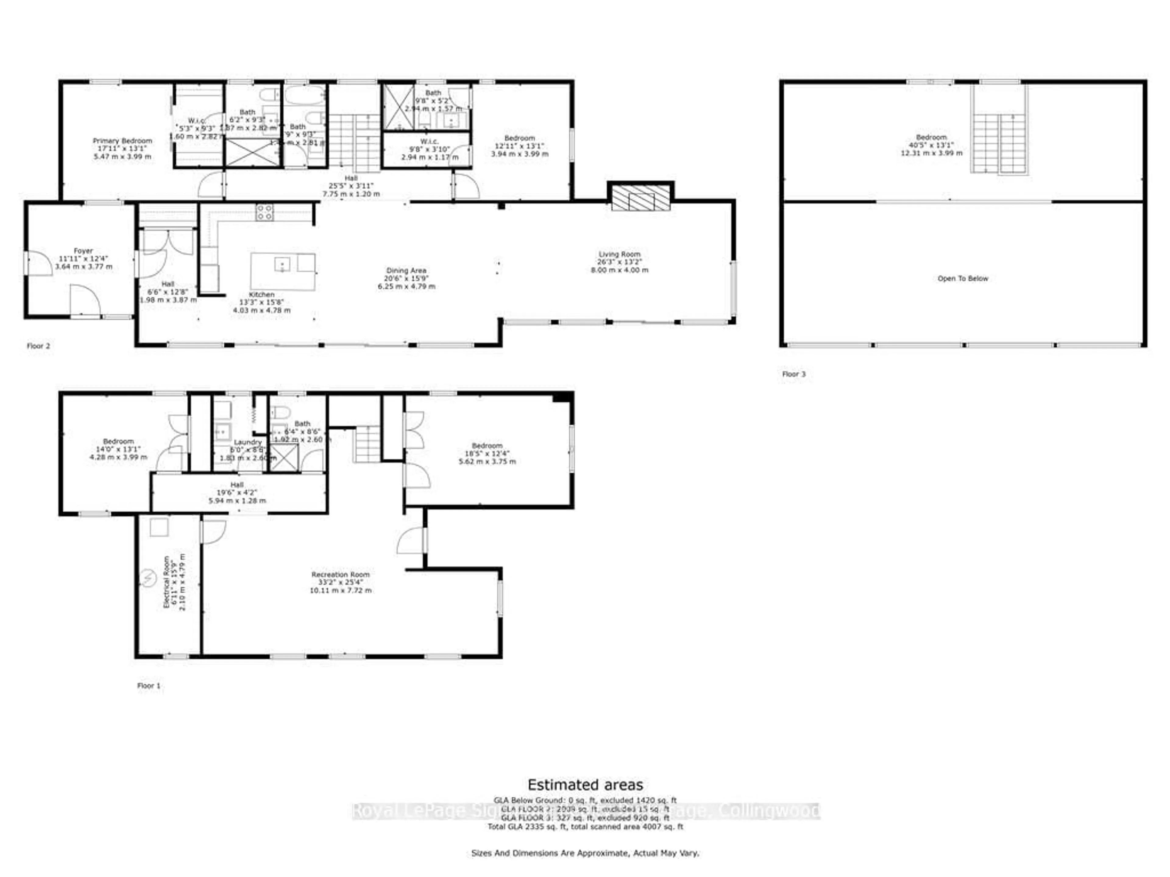 Floor plan for 415040 10TH Line, Blue Mountains Ontario N0H 2E0