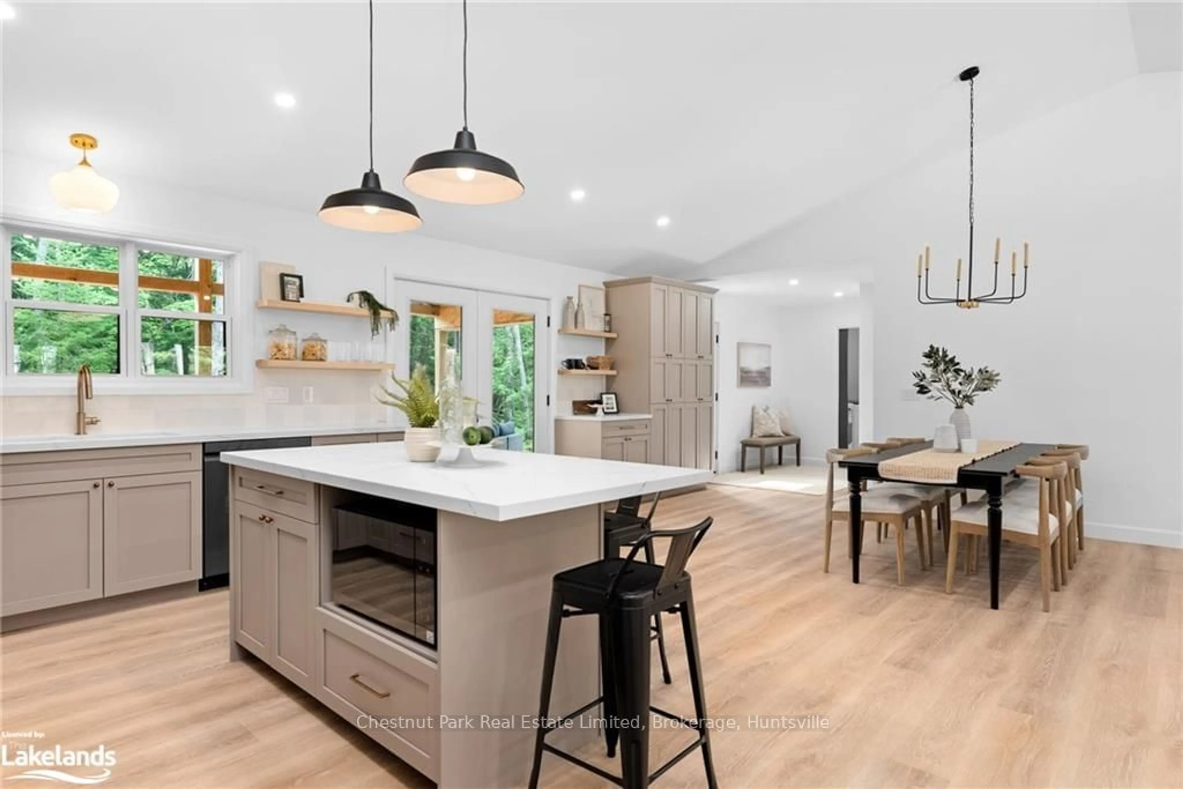 Open concept kitchen for 710 DOMTAR Rd, Huntsville Ontario P0B 1M0