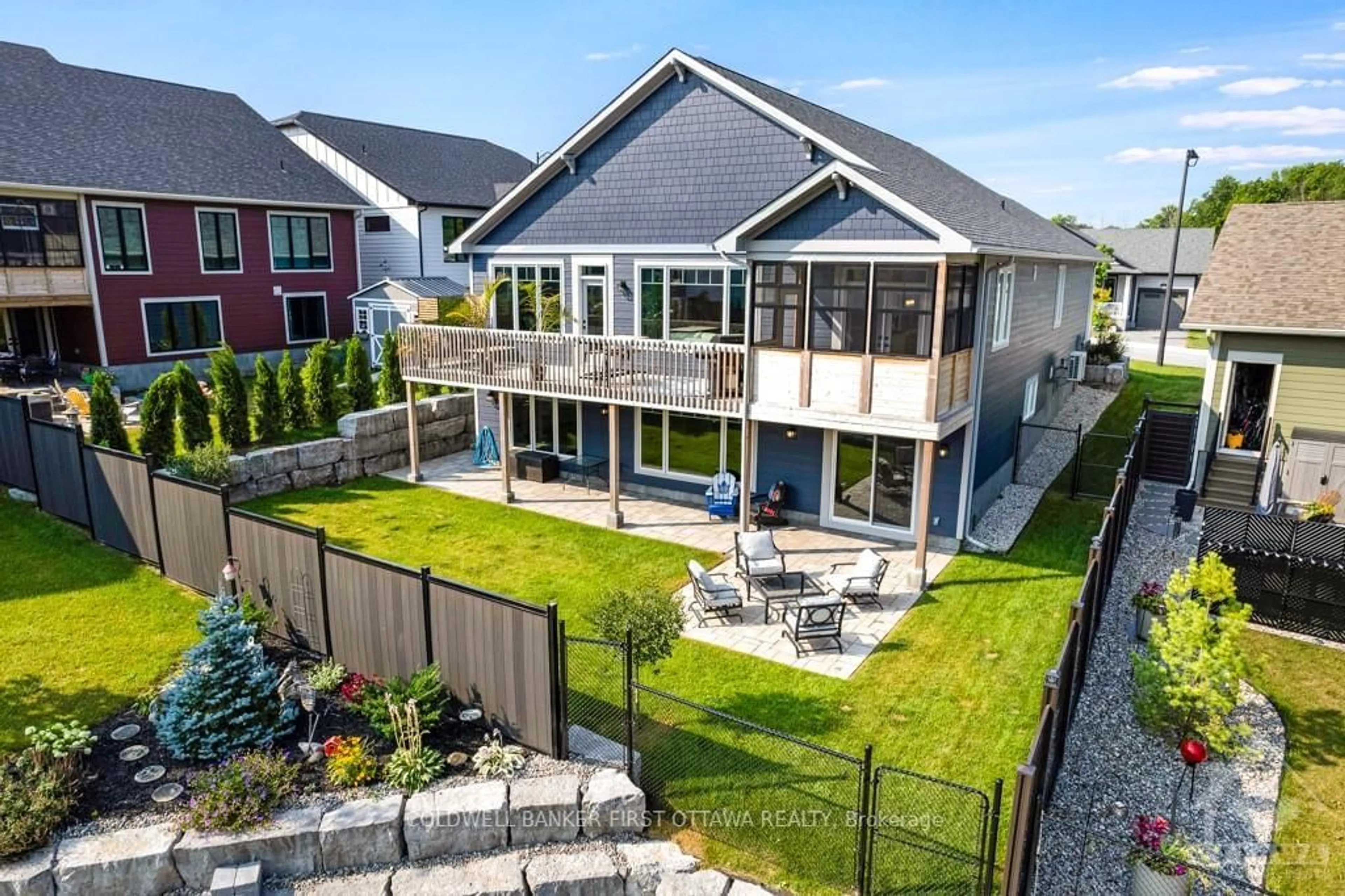 Frontside or backside of a home, the fenced backyard for 11 NEW HAVEN Gate, Westport Ontario K0G 1X0