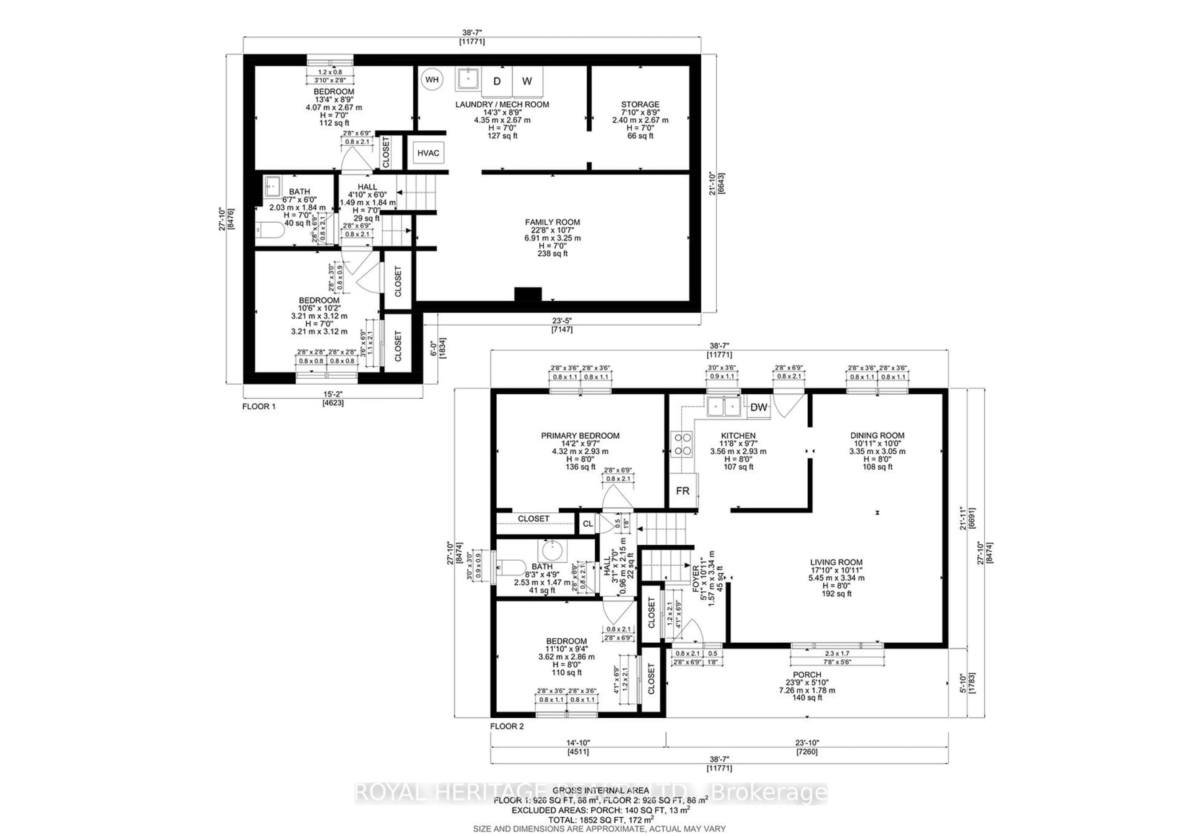 Floor plan for 1569 Redwood Dr, Peterborough Ontario K9K 1N9