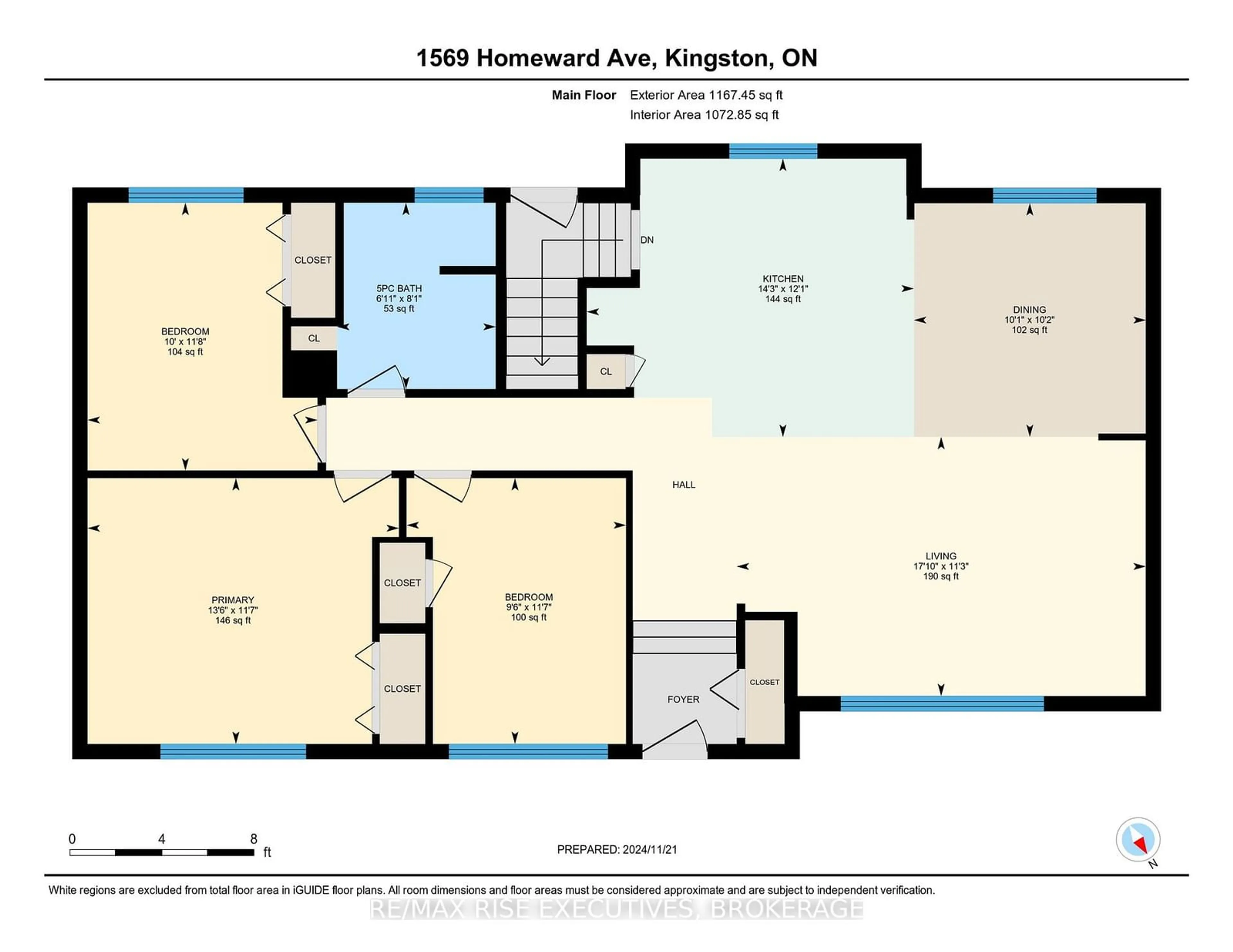 Floor plan for 1569 HOMEWARD Ave, Kingston Ontario K7M 5N7