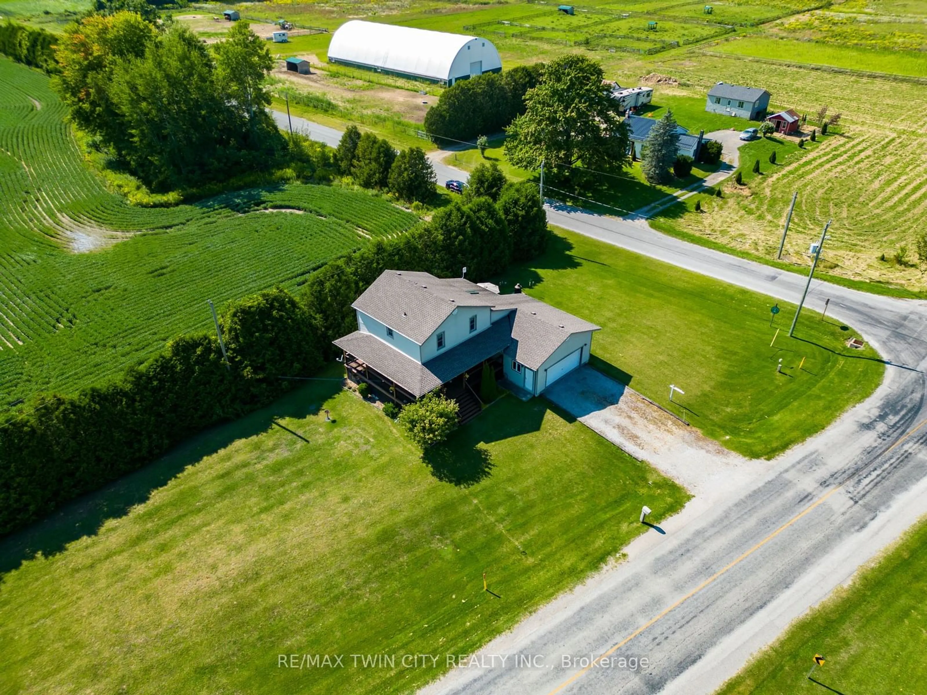 Frontside or backside of a home, the street view for 1845 Charlotteville Line, Norfolk Ontario N3Y 4J9