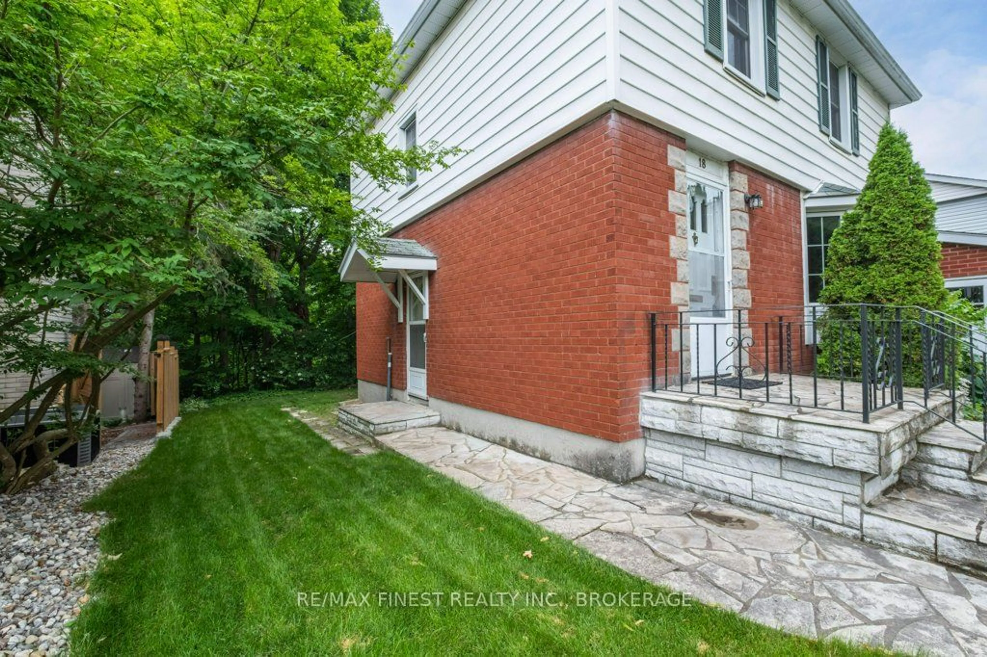 Home with brick exterior material for 18 STRATHCONA Cres, Kingston Ontario K7M 1N8