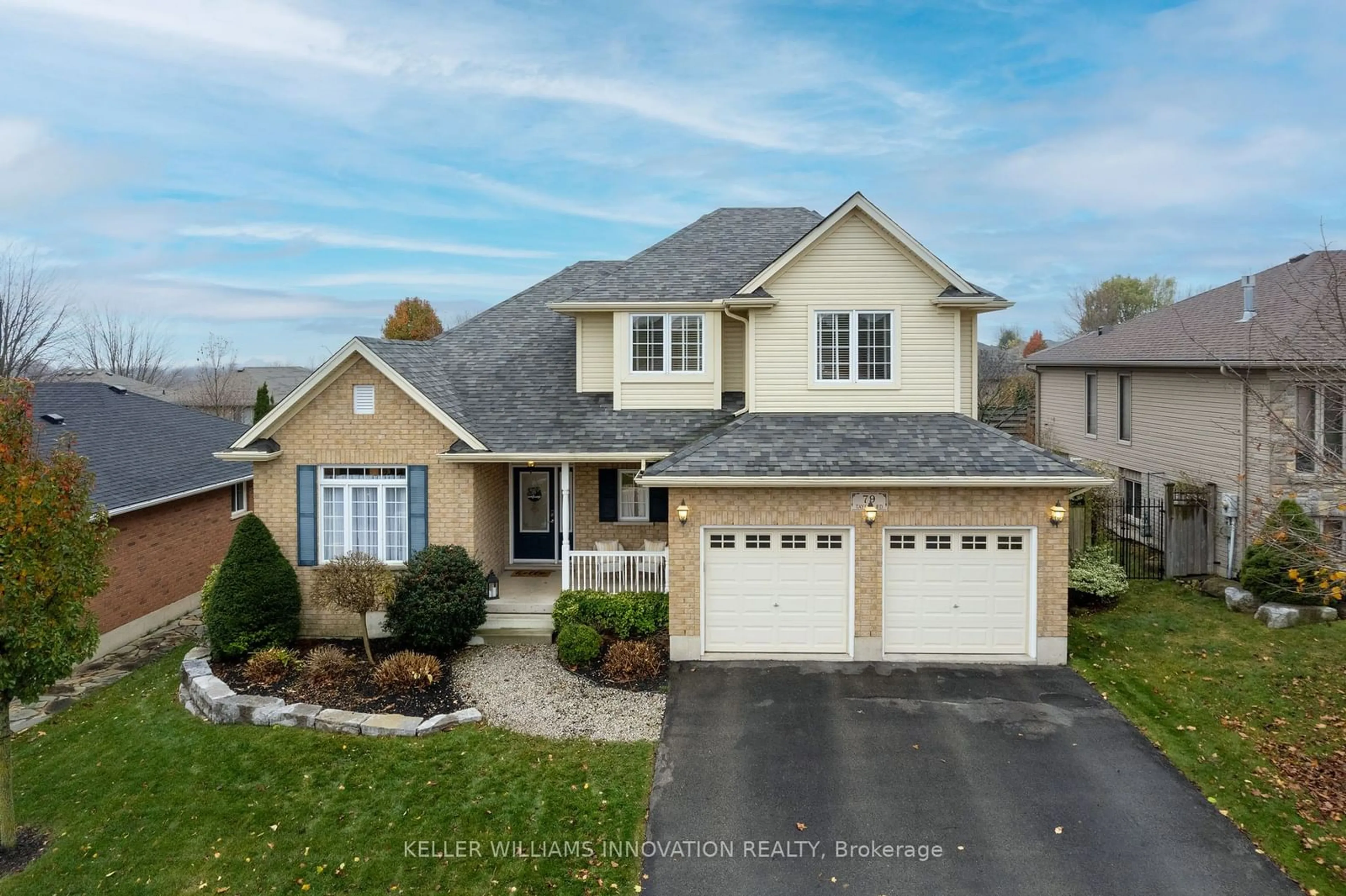 Frontside or backside of a home, the street view for 79 Taylor Rd, Brant Ontario N0E 1N0