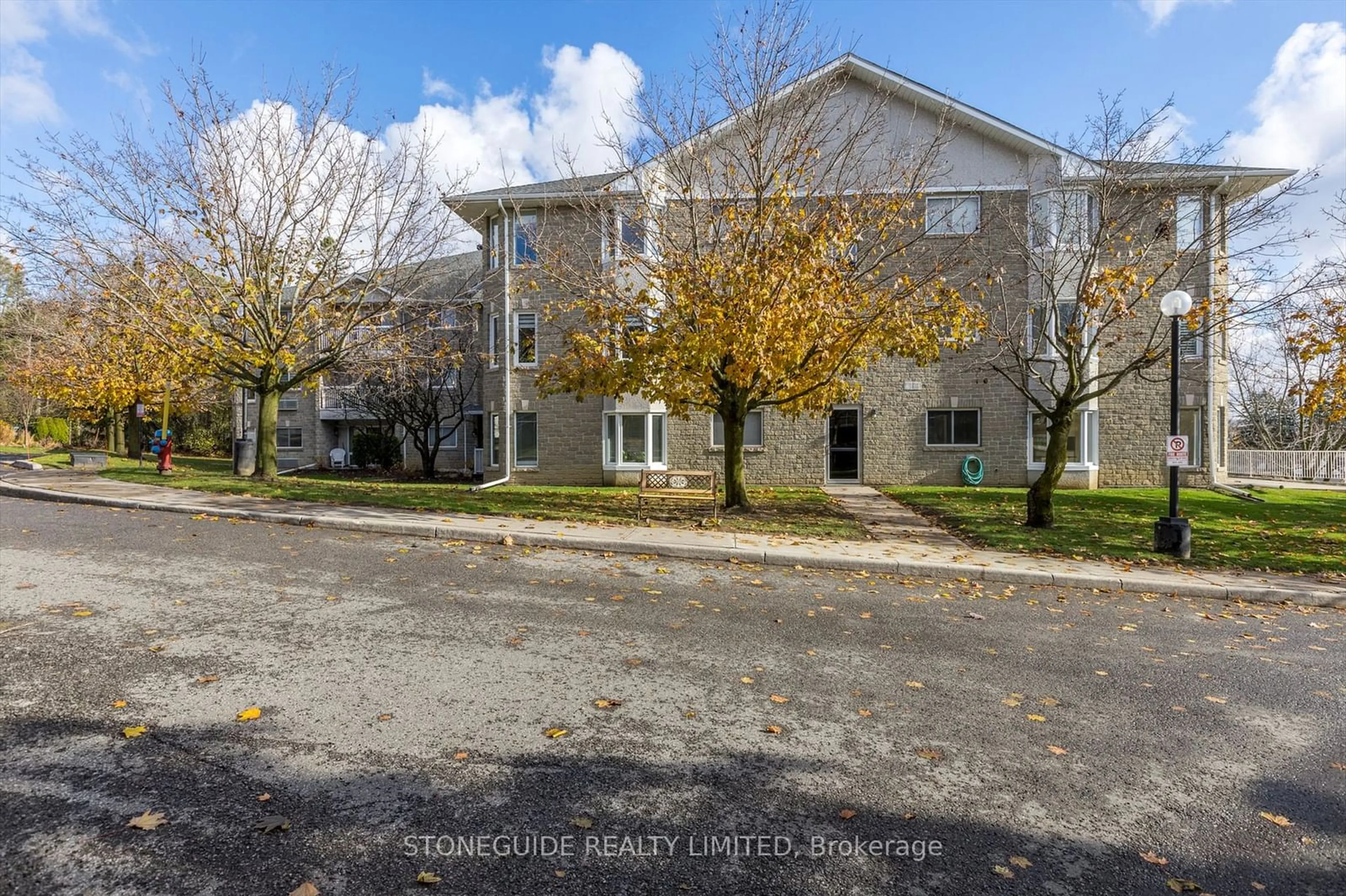 A pic from exterior of the house or condo, the street view for 1099 Clonsilla Ave #116A, Peterborough Ontario K9J 8L8