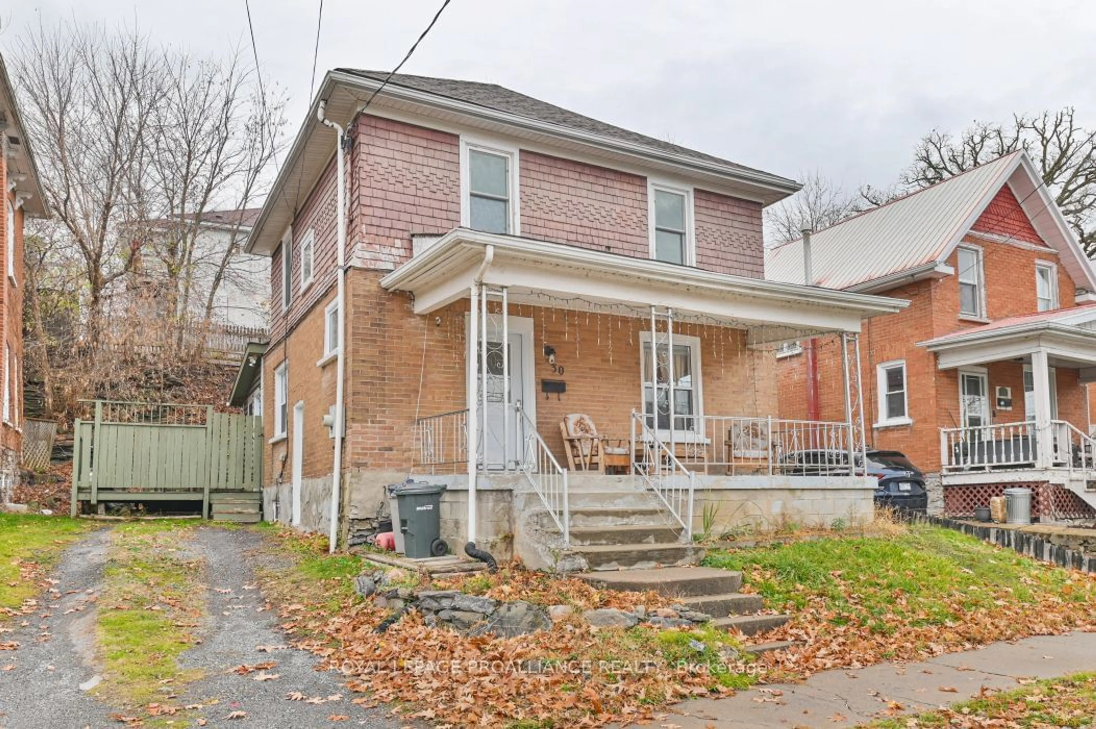 Frontside or backside of a home, the street view for 30 Cedar St, Belleville Ontario K8P 3L7