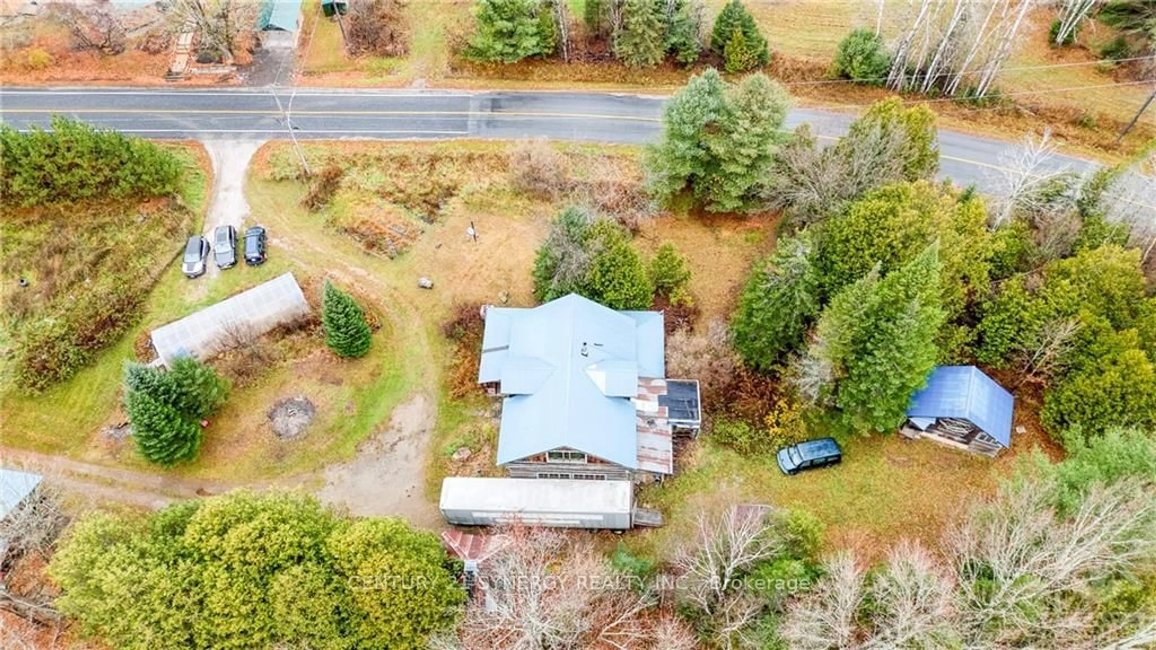 Frontside or backside of a home, the fenced backyard for 2253 SOUTH LAVANT Rd, Lanark Highlands Ontario K0G 1K0