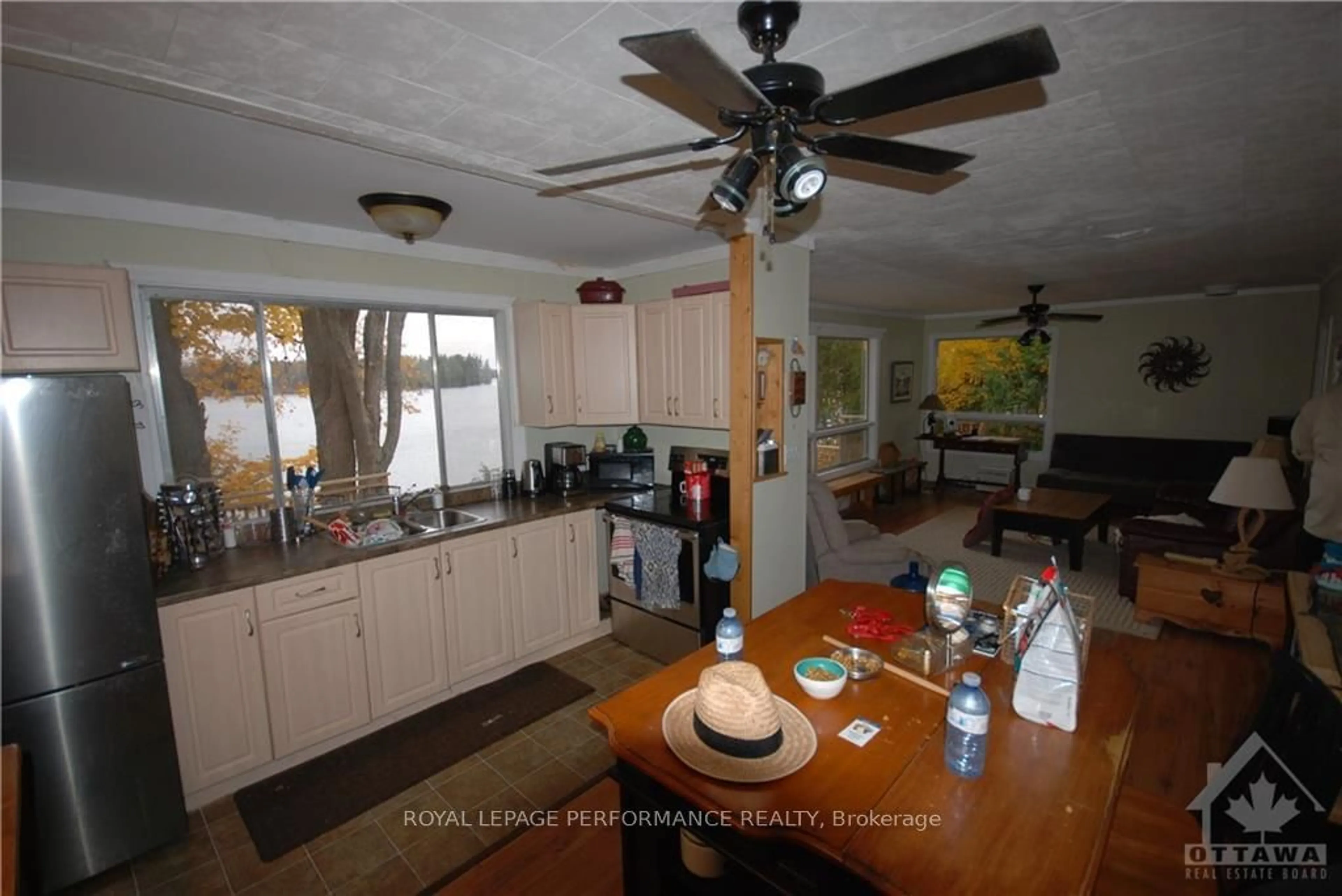 Kitchen, wood floors, cottage for 16 B6A Rd, Rideau Lakes Ontario K0G 1L0