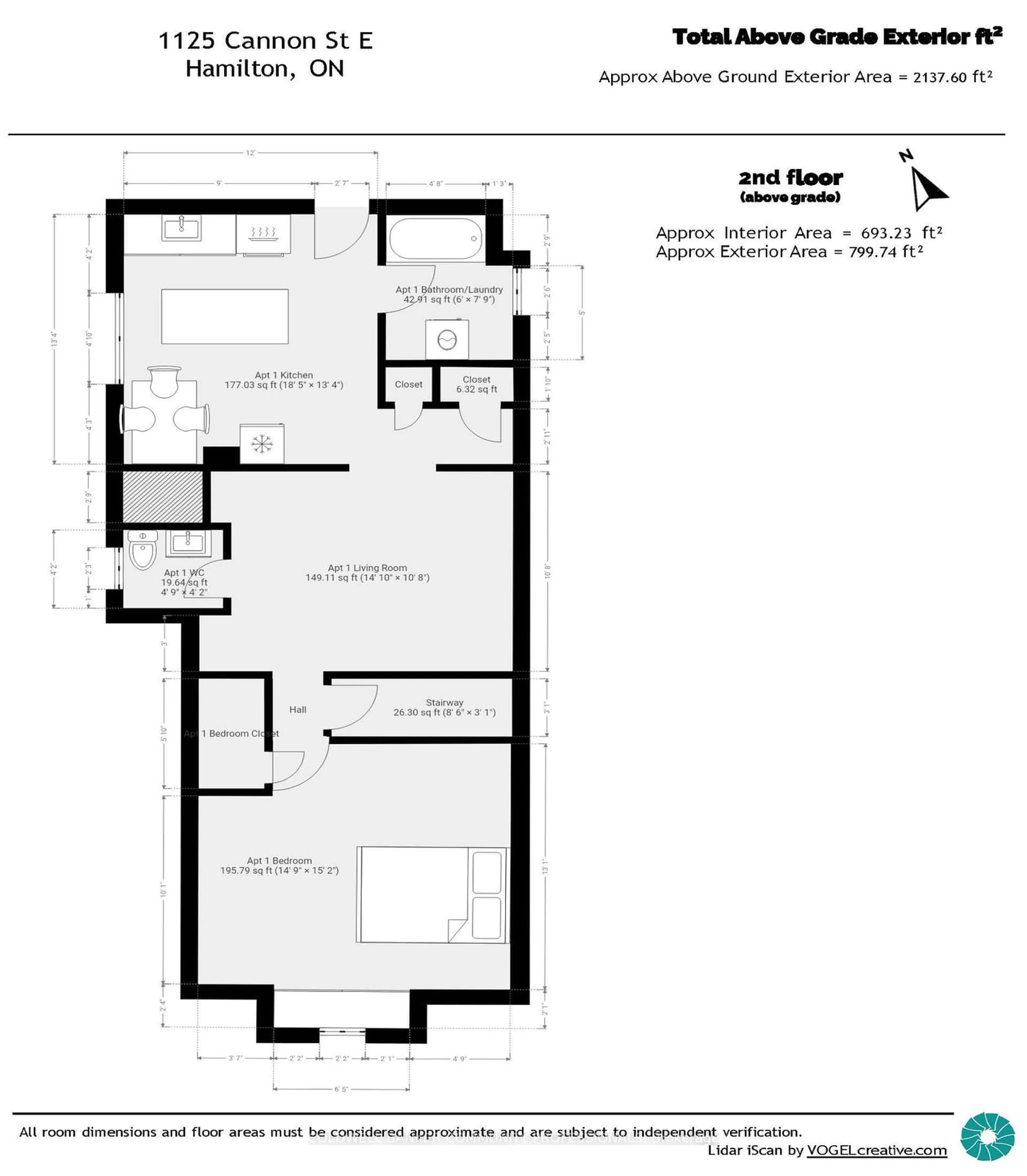 Floor plan for 1125 Cannon St, Hamilton Ontario L8L 2J7