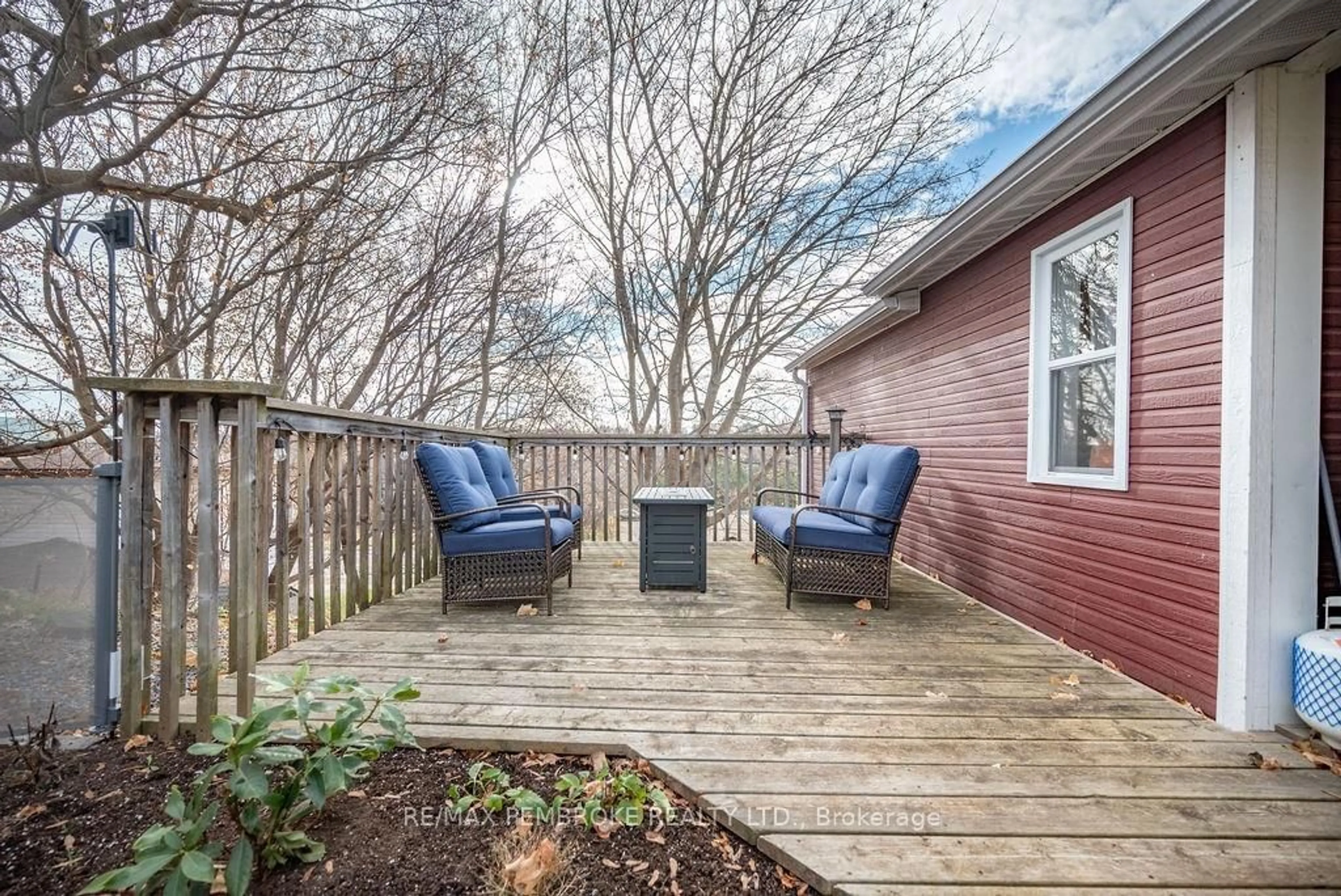 Patio, the fenced backyard for 58 KNOX Terr, Bonnechere Valley Ontario K0J 1T0