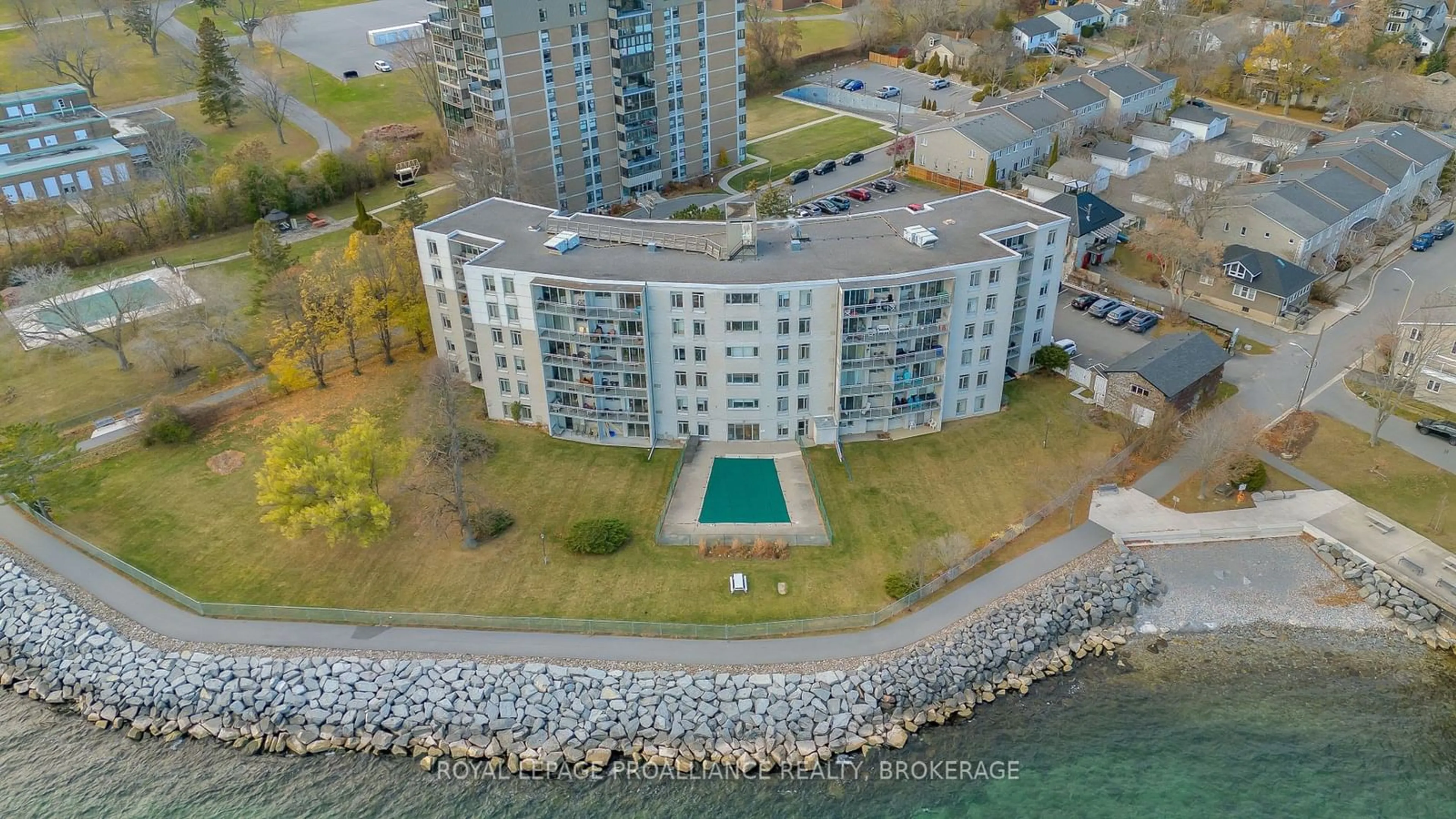 A pic from exterior of the house or condo, lake for 1 Mowat Ave #604, Kingston Ontario K7M 1J8