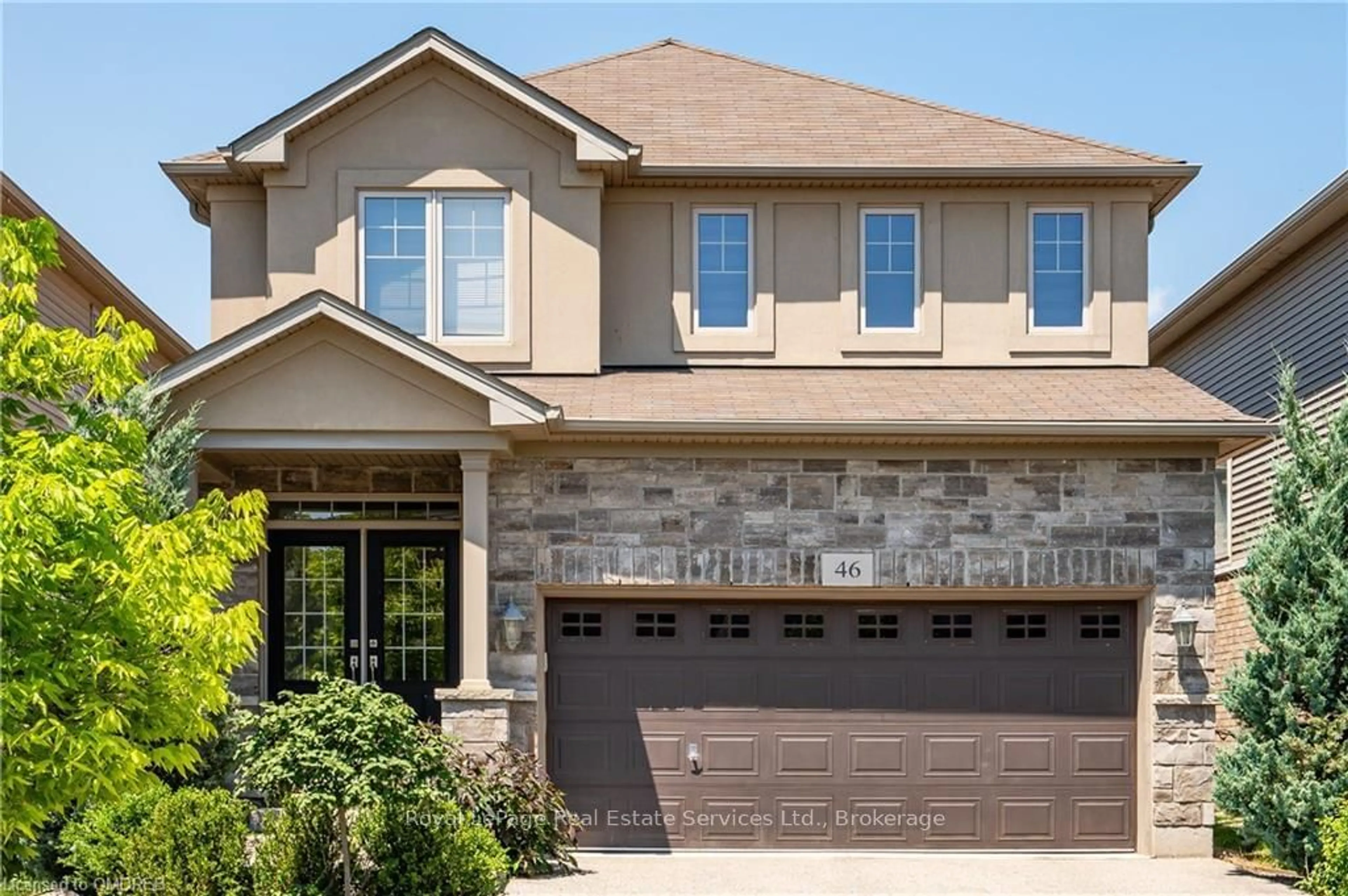 Home with brick exterior material for 46 CREEK RIDGE St, Kitchener Ontario N2R 0B6