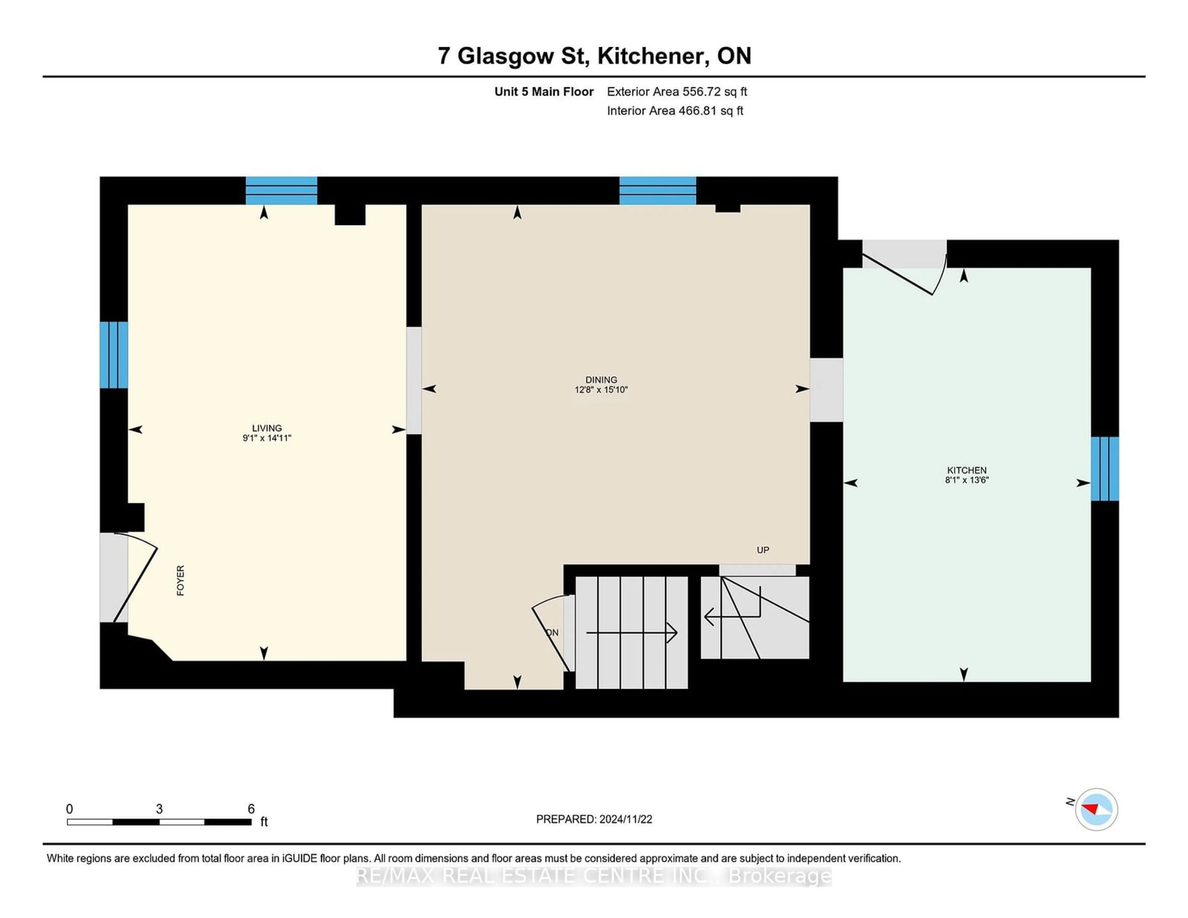 Floor plan for 7 Glasgow St, Kitchener Ontario N2G 2G5