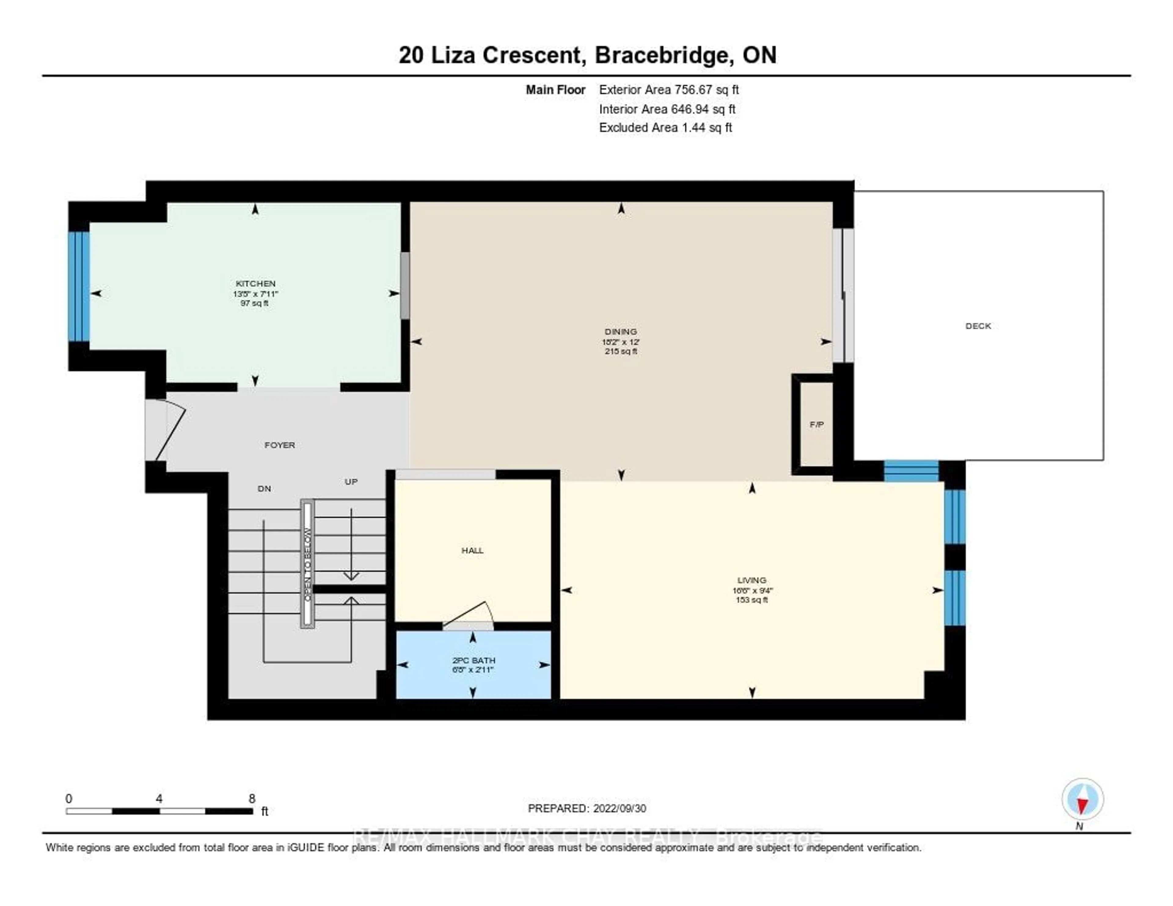 Floor plan for 20 Liza Cres, Bracebridge Ontario P1L 1G4