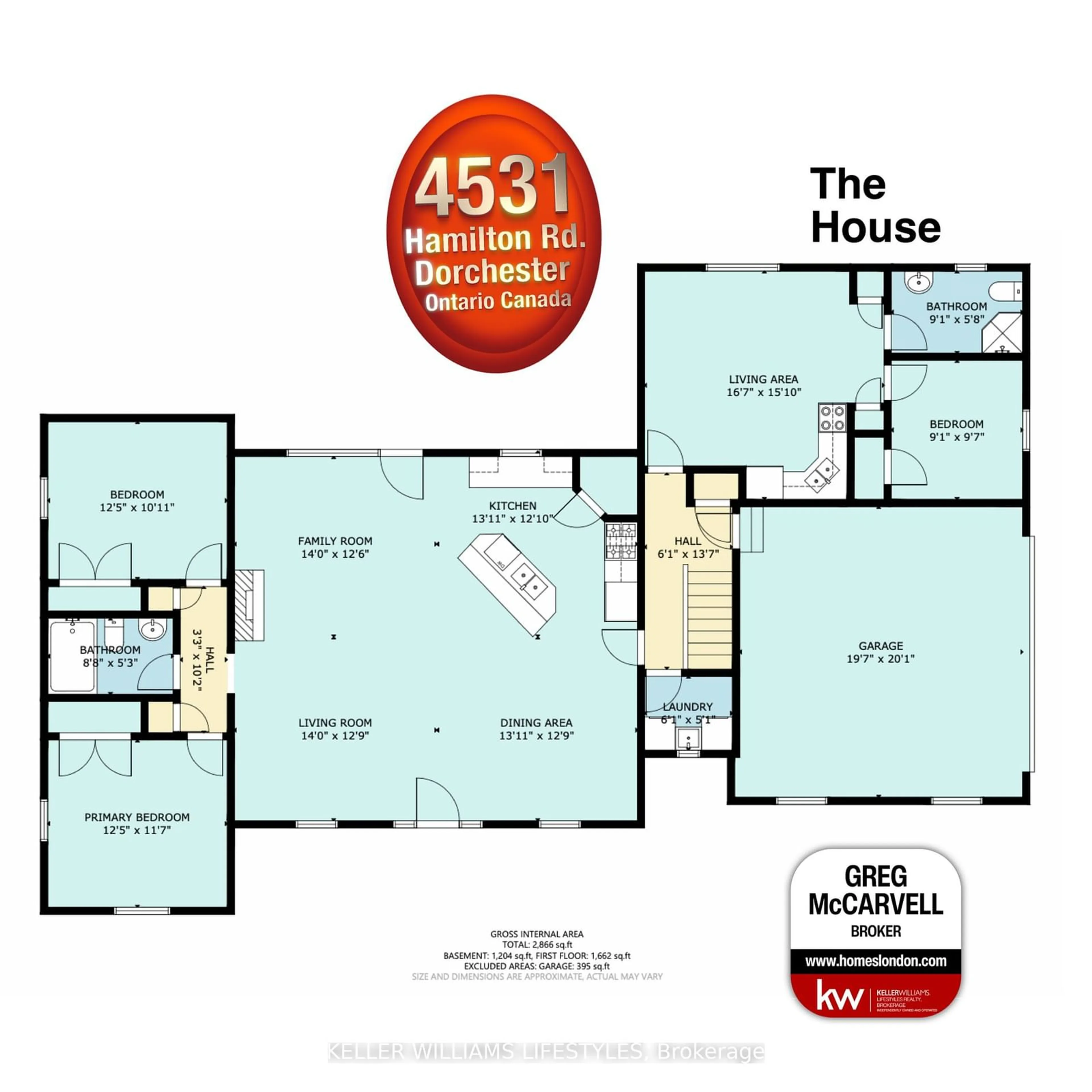 Floor plan for 4531 Hamilton Rd, Thames Centre Ontario N0L 1G6