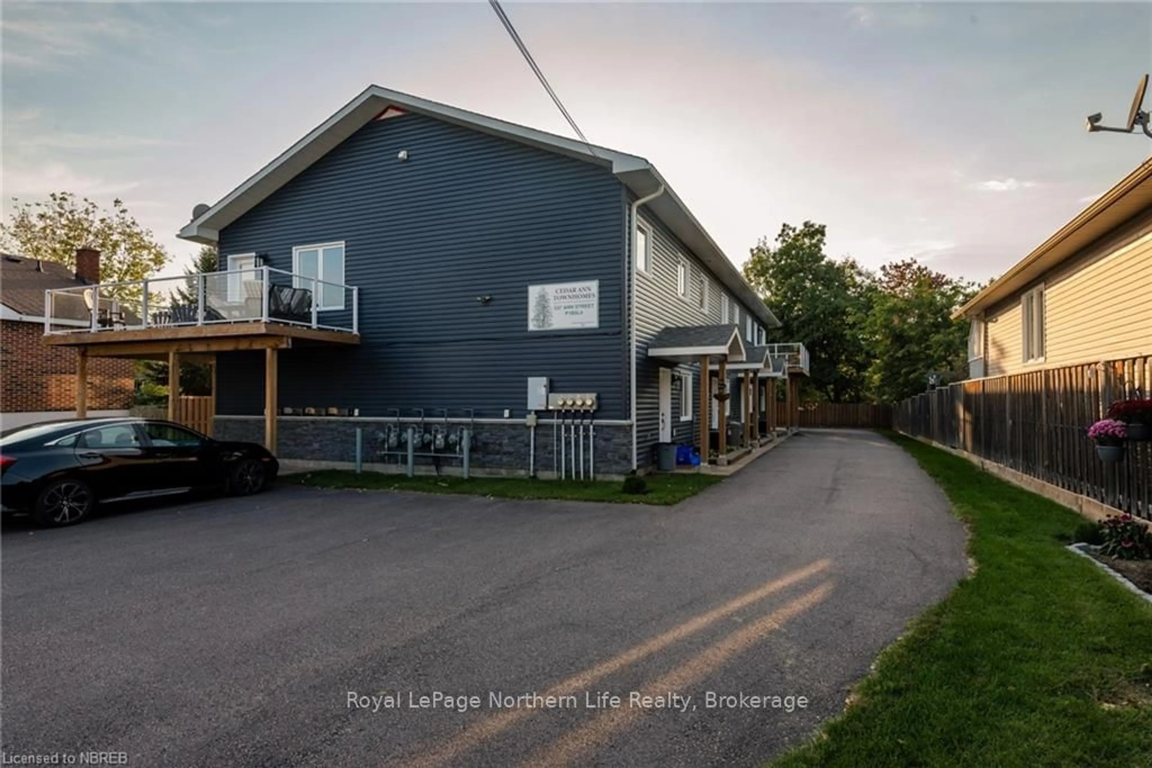 A pic from exterior of the house or condo, the street view for 537 ANN St #C, North Bay Ontario P1B 5L4