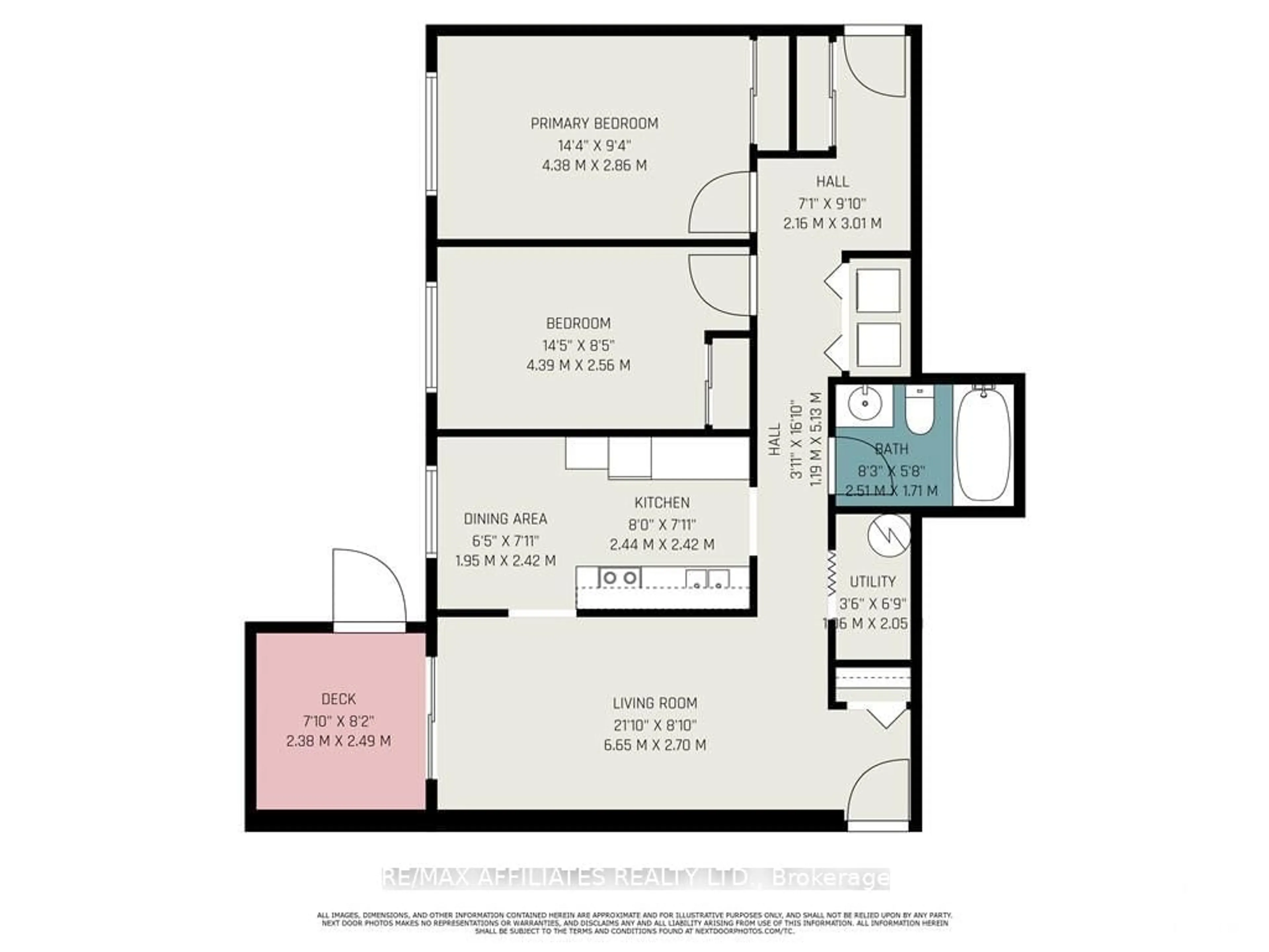 Floor plan for 26 PEARL St #105, Smiths Falls Ontario K7A 5B5