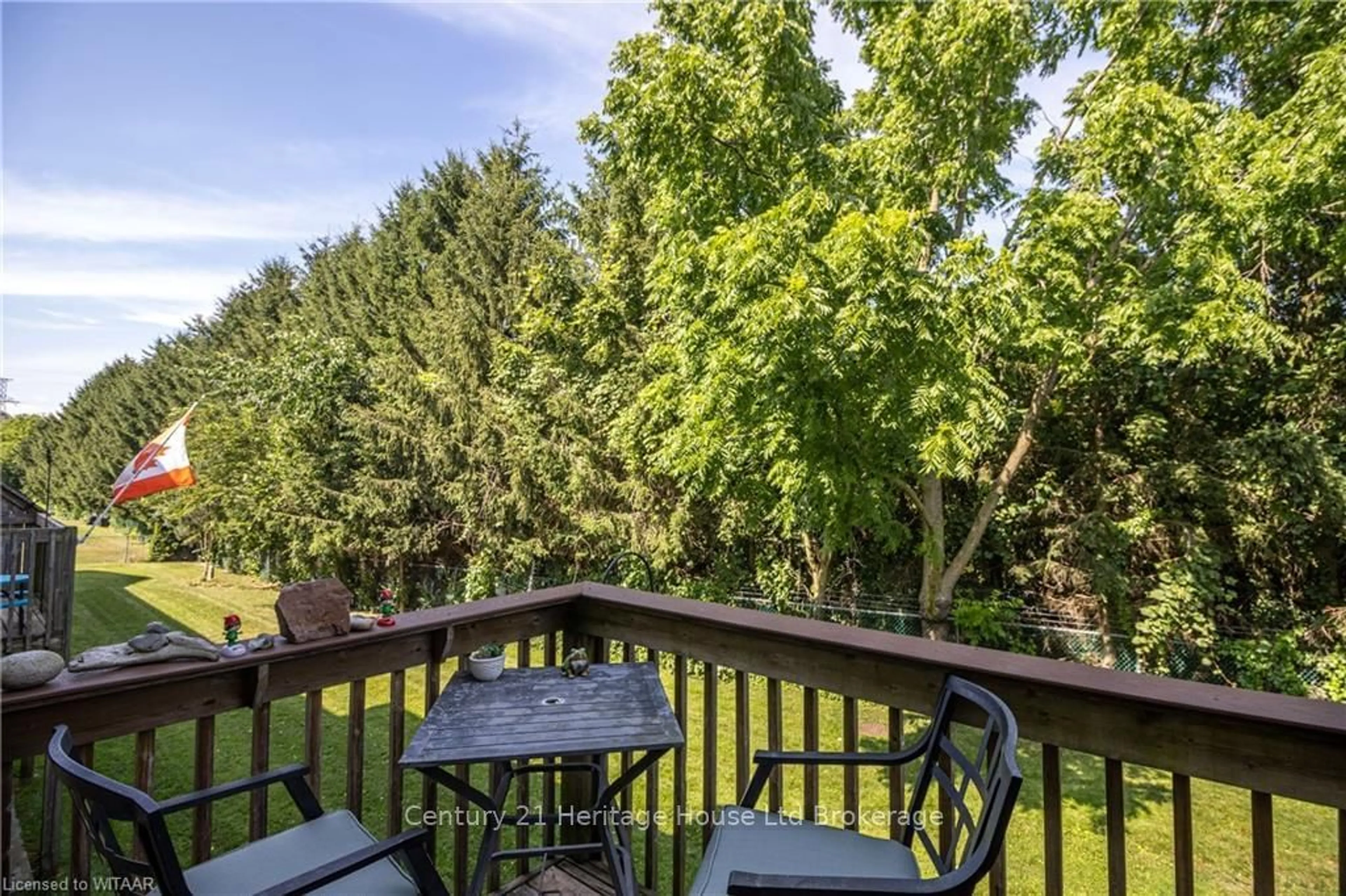 Patio, the fenced backyard for 179 FERGUSON DRIVE #6, Woodstock Ontario N4V 1A5