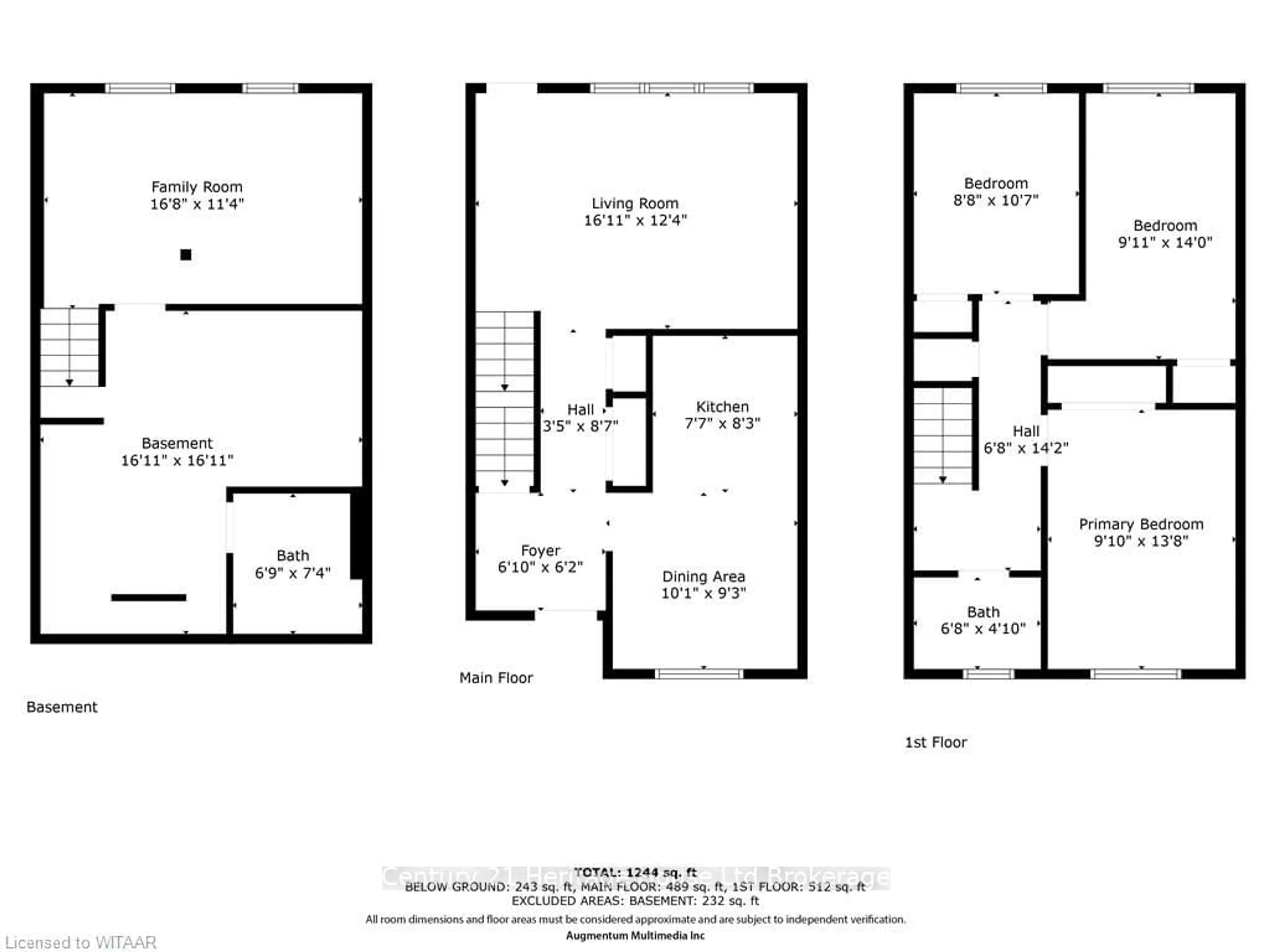 Floor plan for 280 THALER Ave #31, Kitchener Ontario N2A 1R6