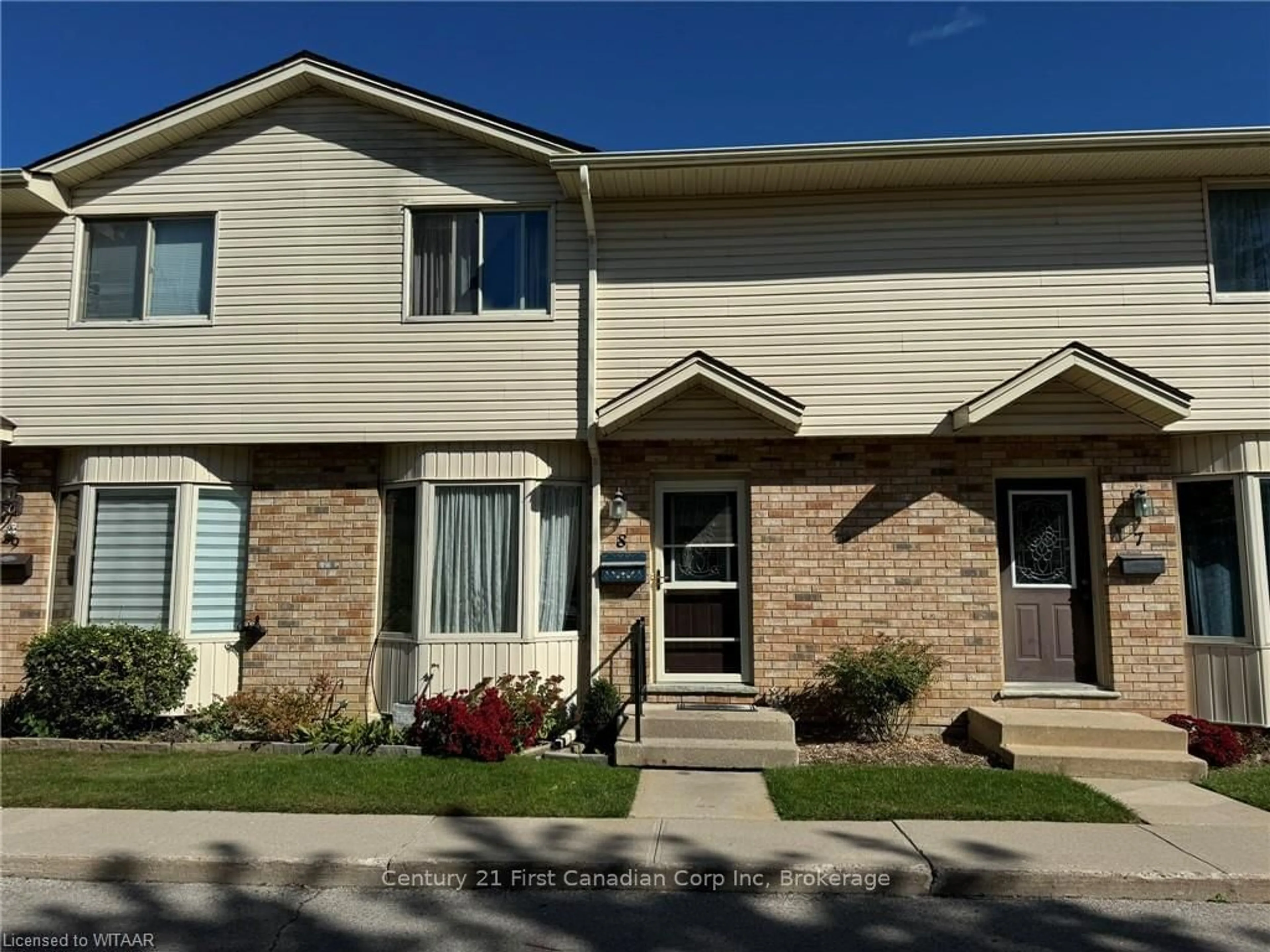 A pic from exterior of the house or condo, the street view for 40 BURSLEM St #8, London Ontario N5W 2V7