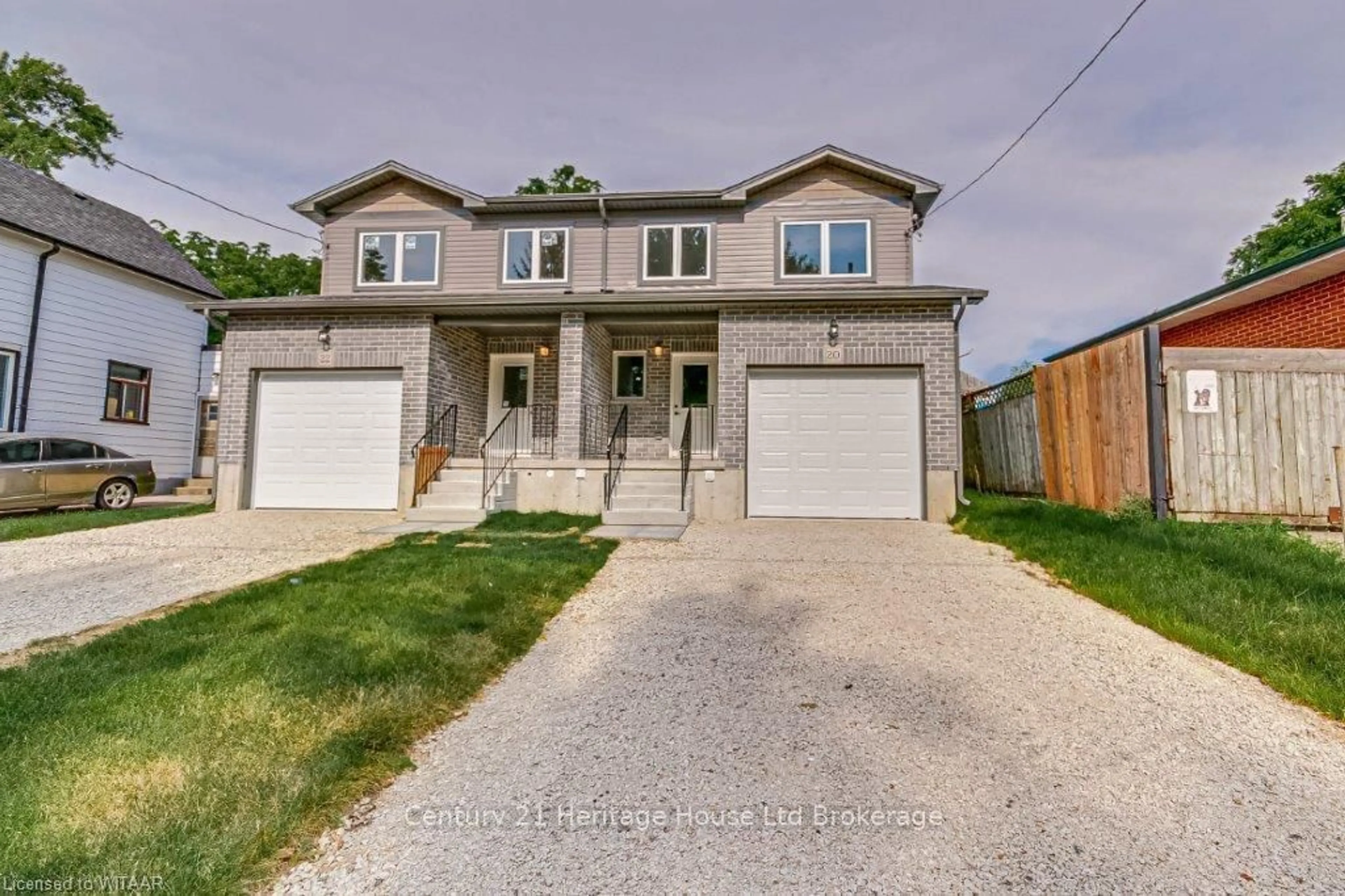 Frontside or backside of a home, the street view for 22 BAIN St, Woodstock Ontario N4S 5X8