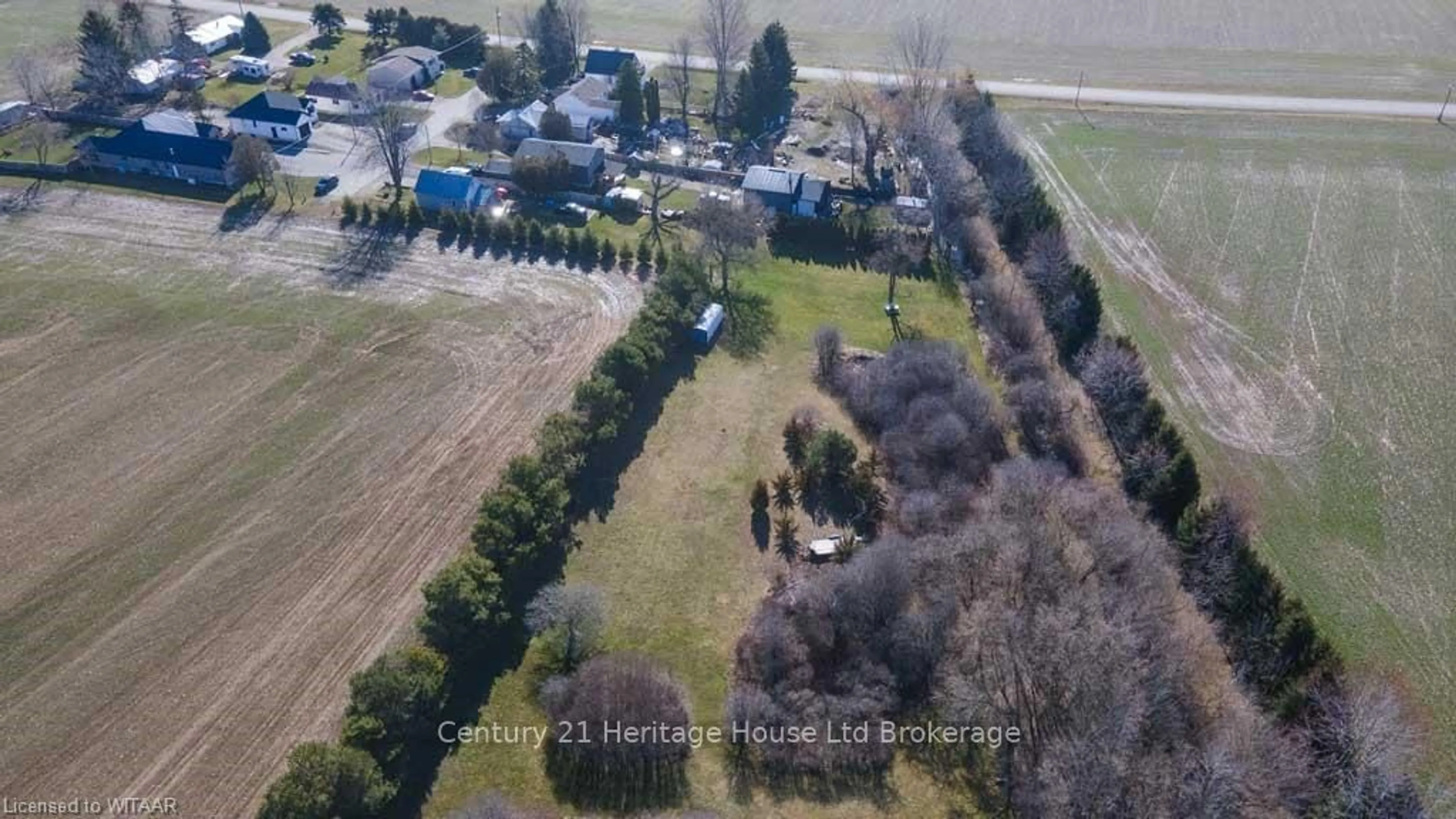 A pic from exterior of the house or condo, the fenced backyard for 334319 ROSSLAND Line, Ingersoll Ontario N5C 3J8