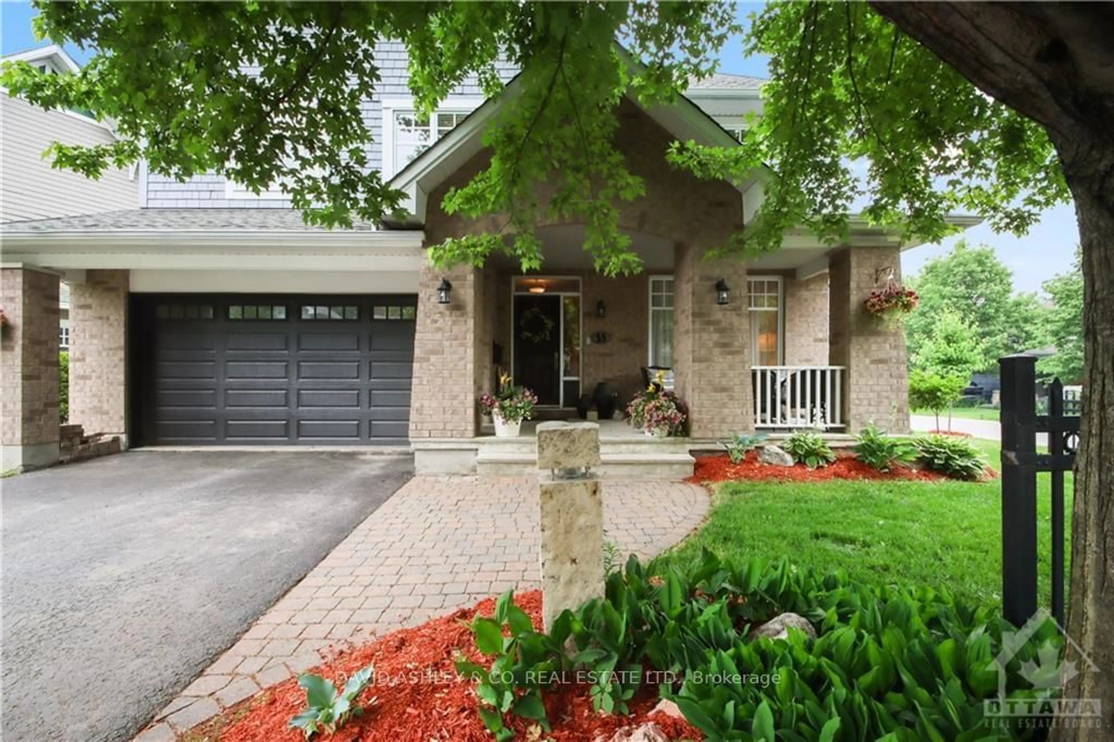 Home with brick exterior material for 55 IRONSIDE Crt, Kanata Ontario K2K 3H6