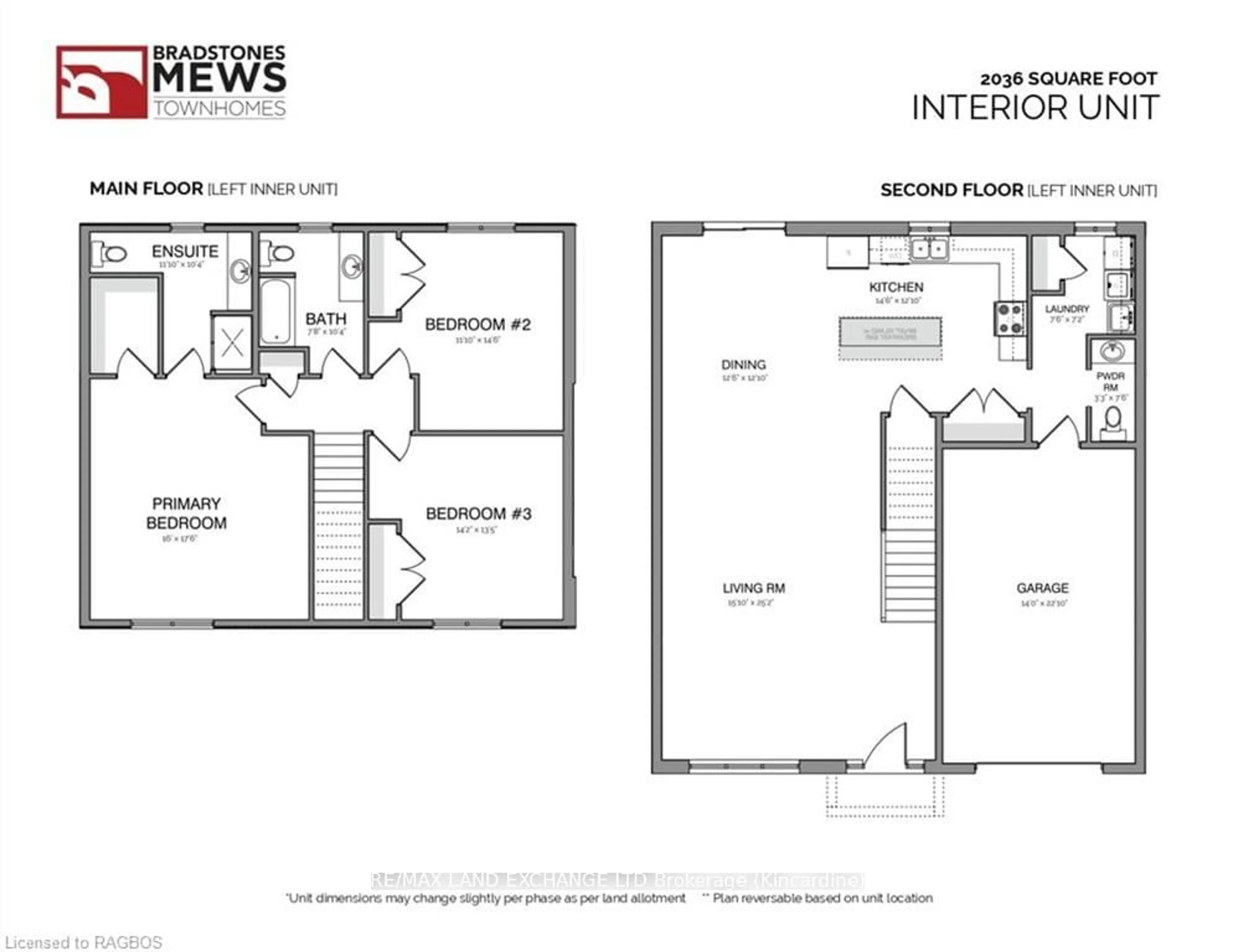 Floor plan for 8 GOLF LINKS Rd #3, Kincardine Ontario N2Z 0G1