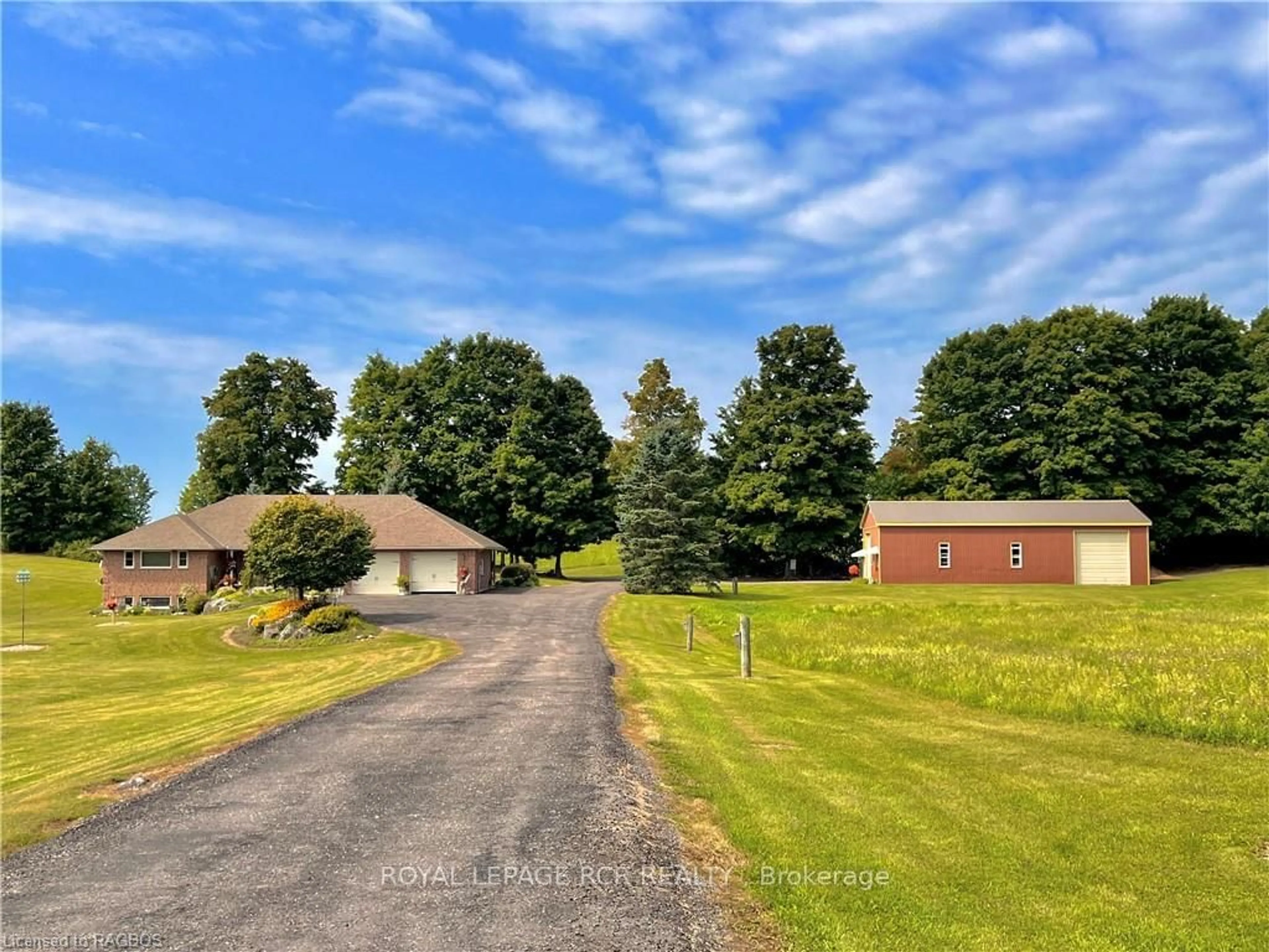 Frontside or backside of a home, the fenced backyard for 315416 HIGHWAY 6, Chatsworth Ontario N0H 2V0