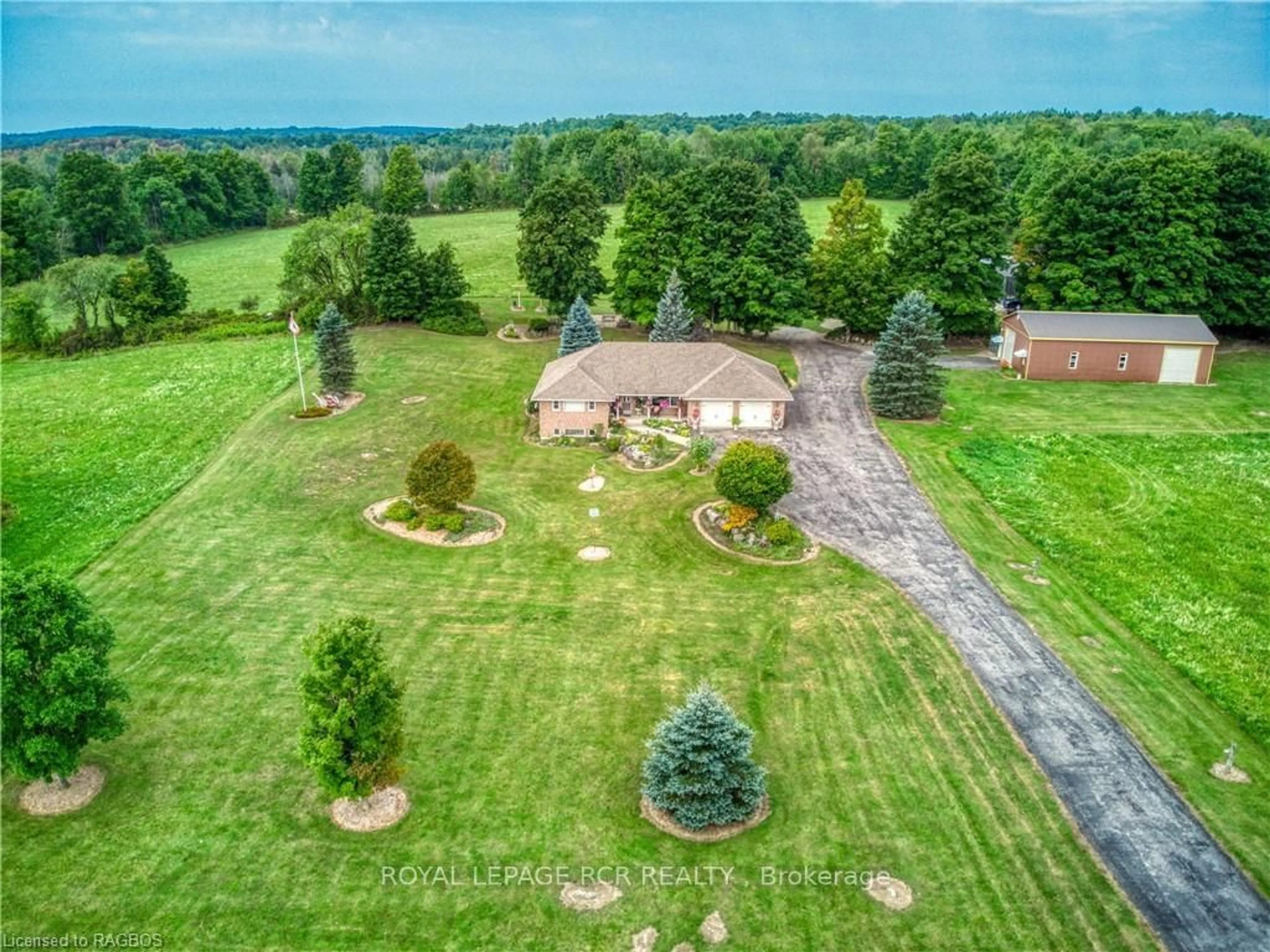 Frontside or backside of a home, the fenced backyard for 315416 HIGHWAY 6, Chatsworth Ontario N0H 2V0