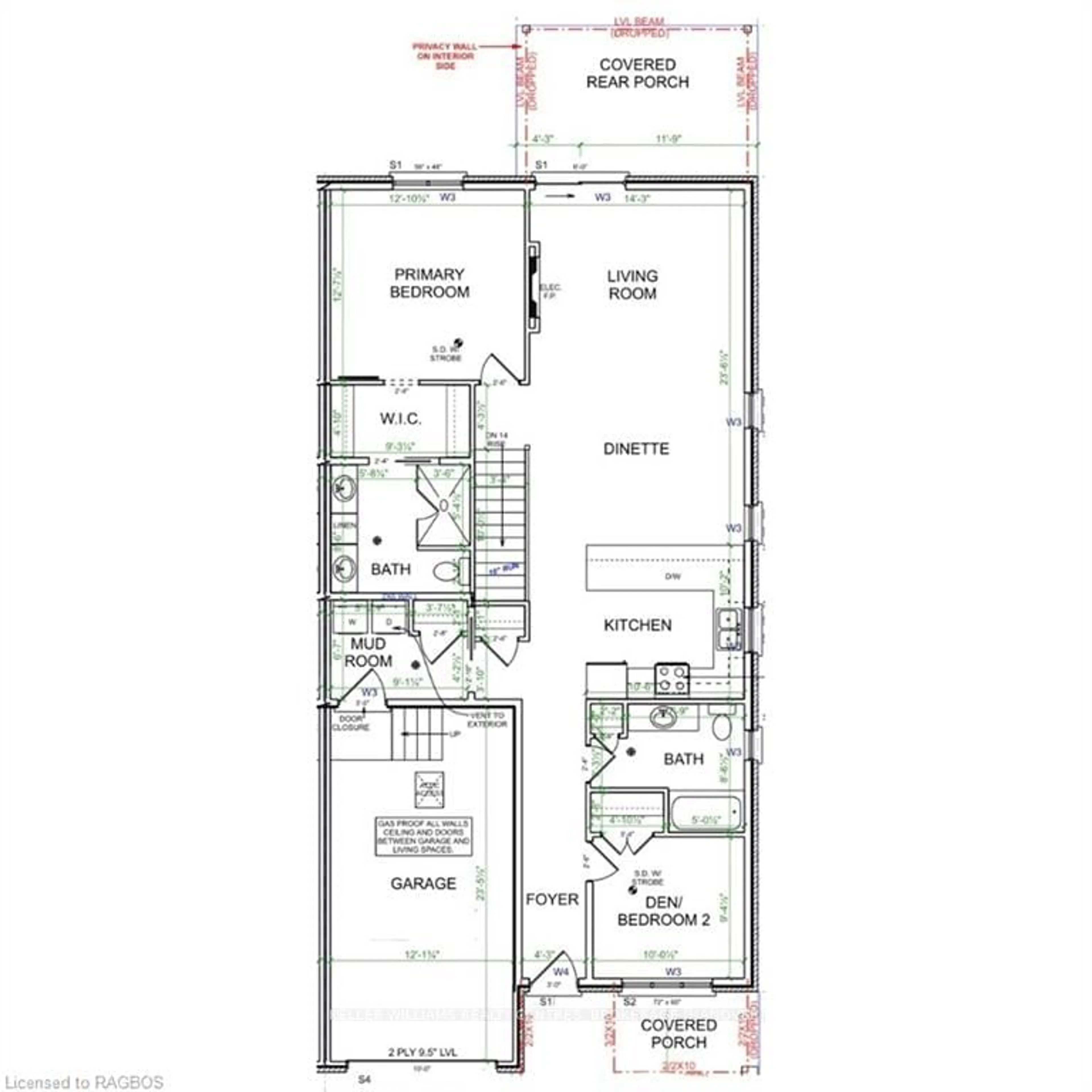 Floor plan for LOT 45 22ND, Hanover Ontario N4N 0C5