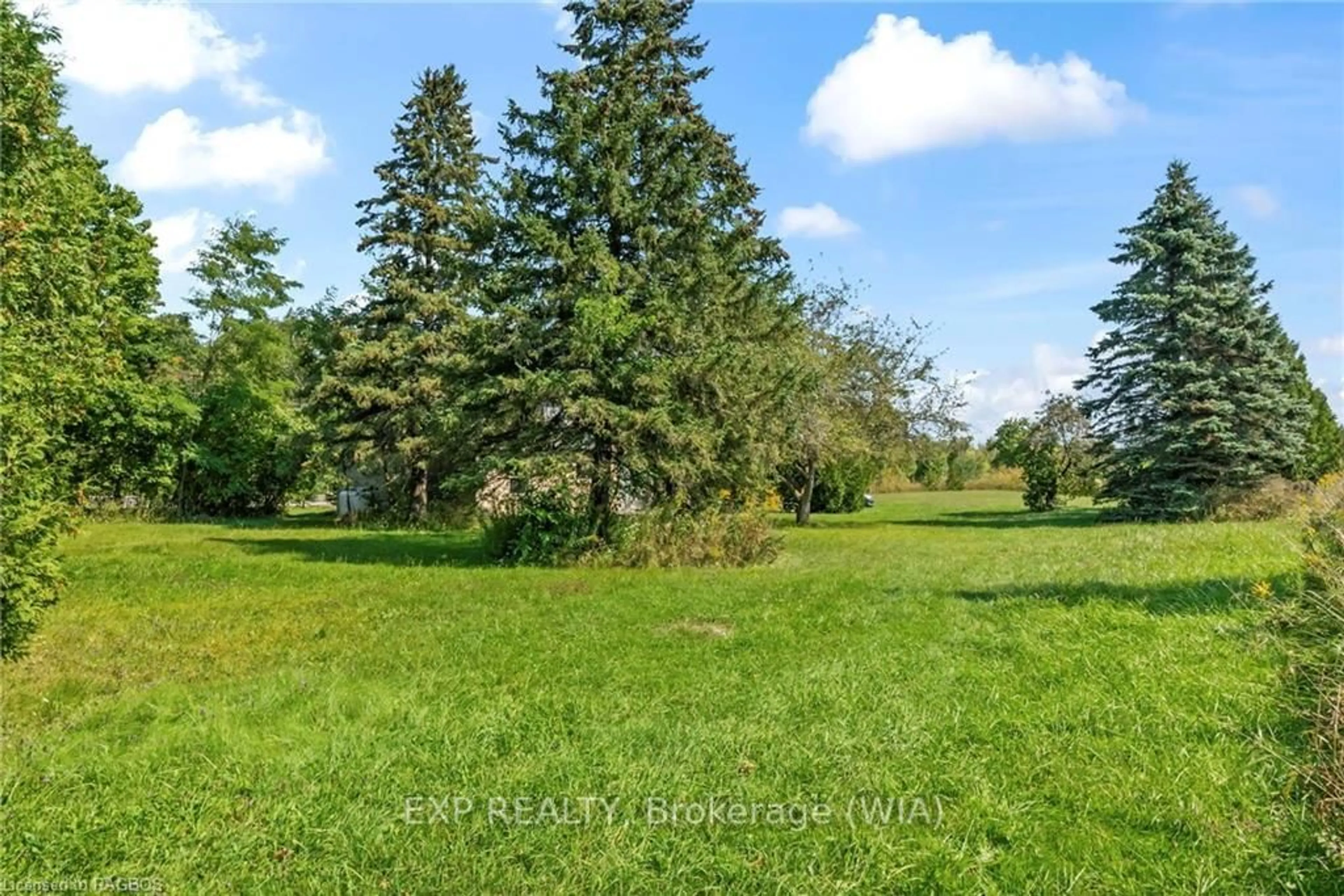 A pic from exterior of the house or condo, the fenced backyard for 217 HIGHWAY 6, South Bruce Peninsula Ontario N0H 2T0