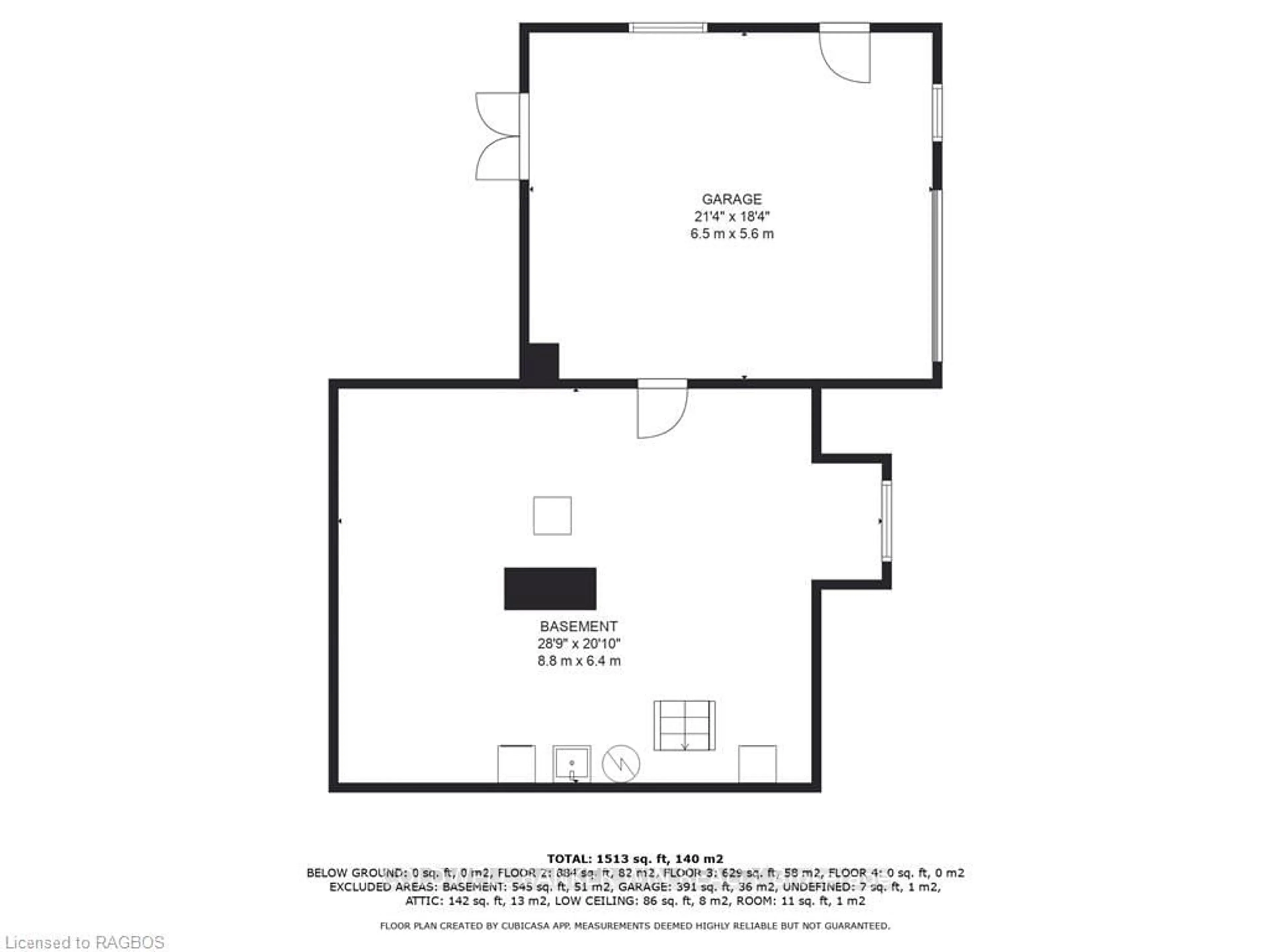 Floor plan for 317 GEORGE St, Wellington North Ontario N0G 1A0