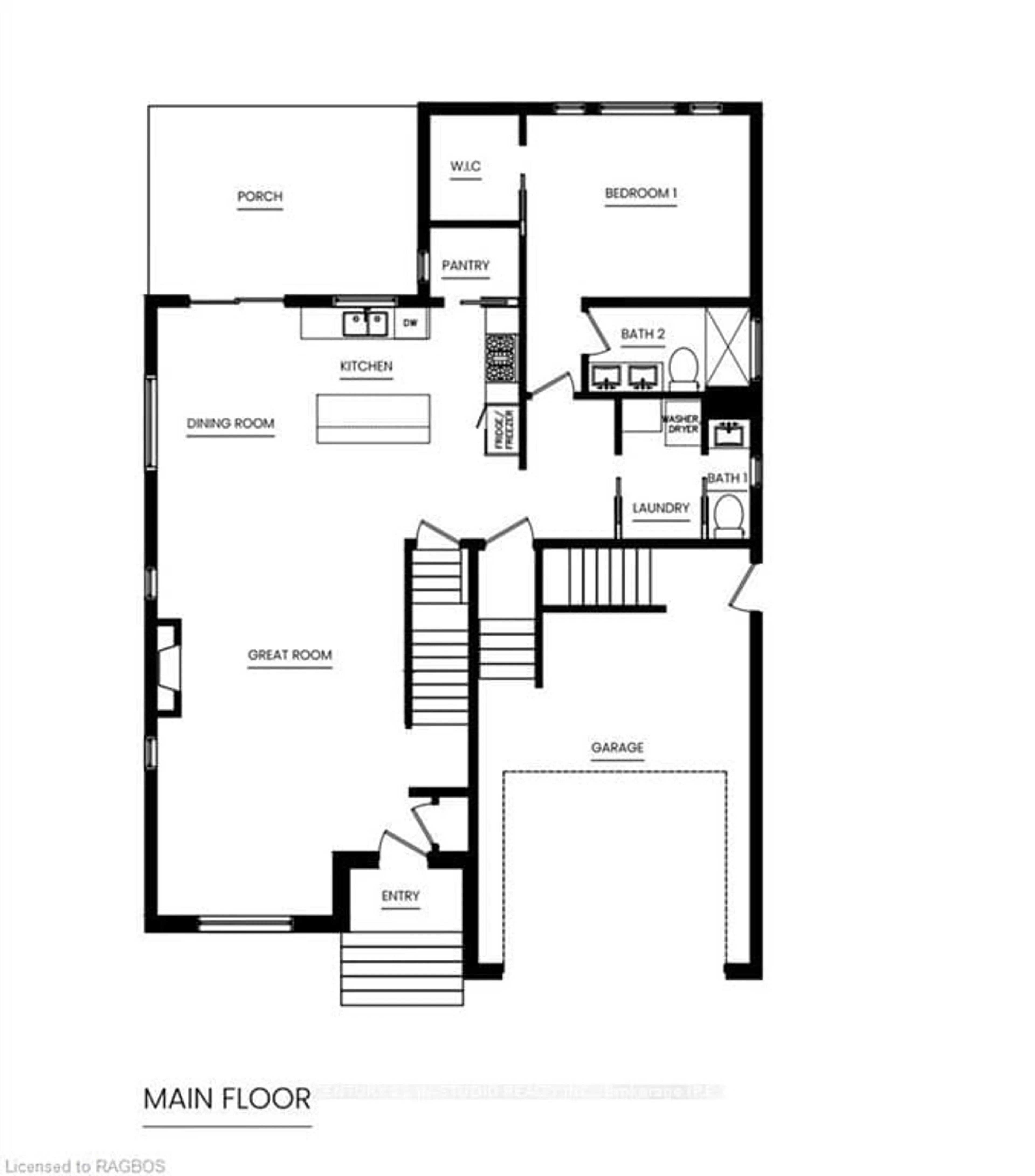 Floor plan for 19 GRENVILLE St, Saugeen Shores Ontario N0H 2L0