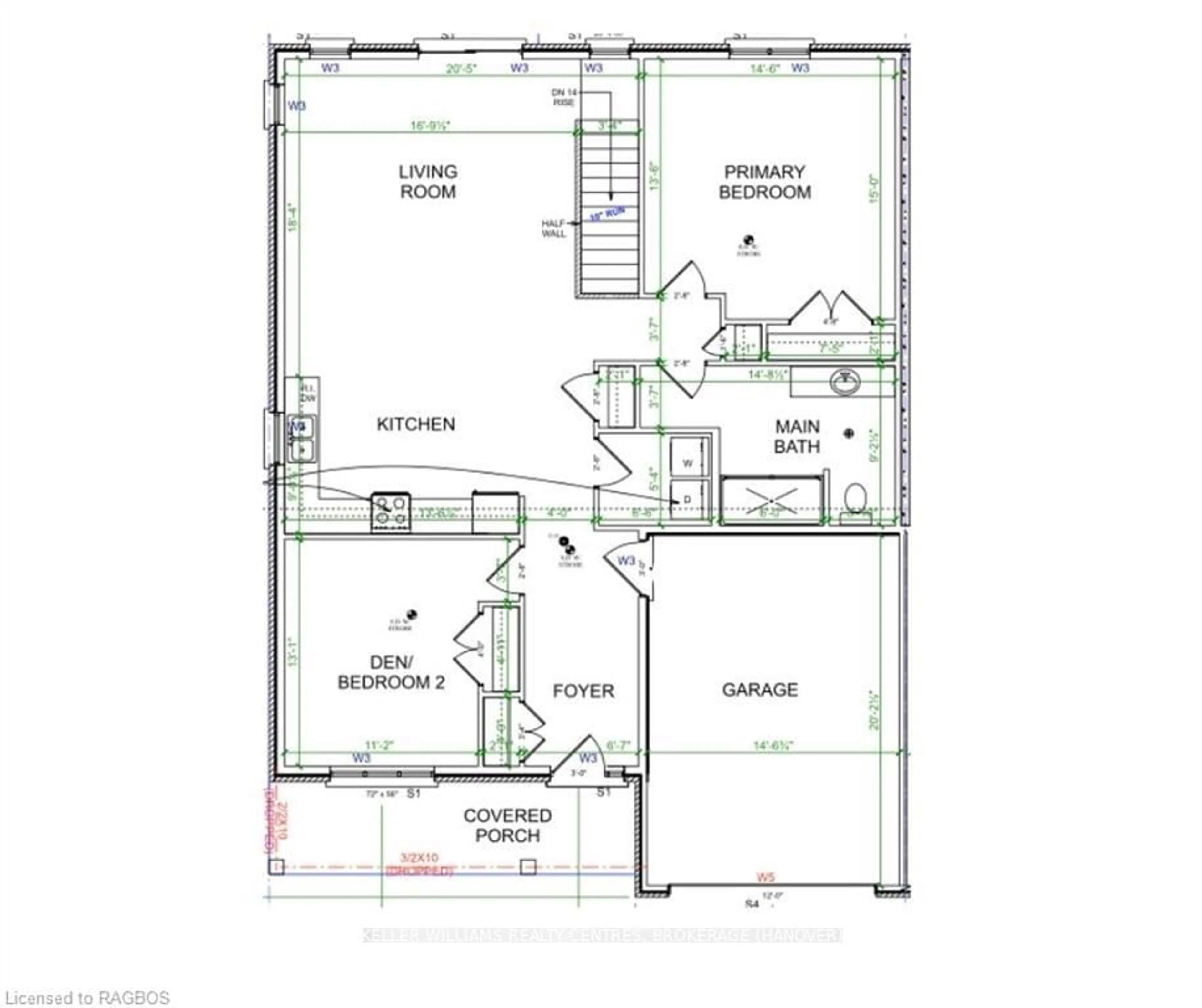 Floor plan for 431 PARK St, West Grey Ontario N0G 1R0