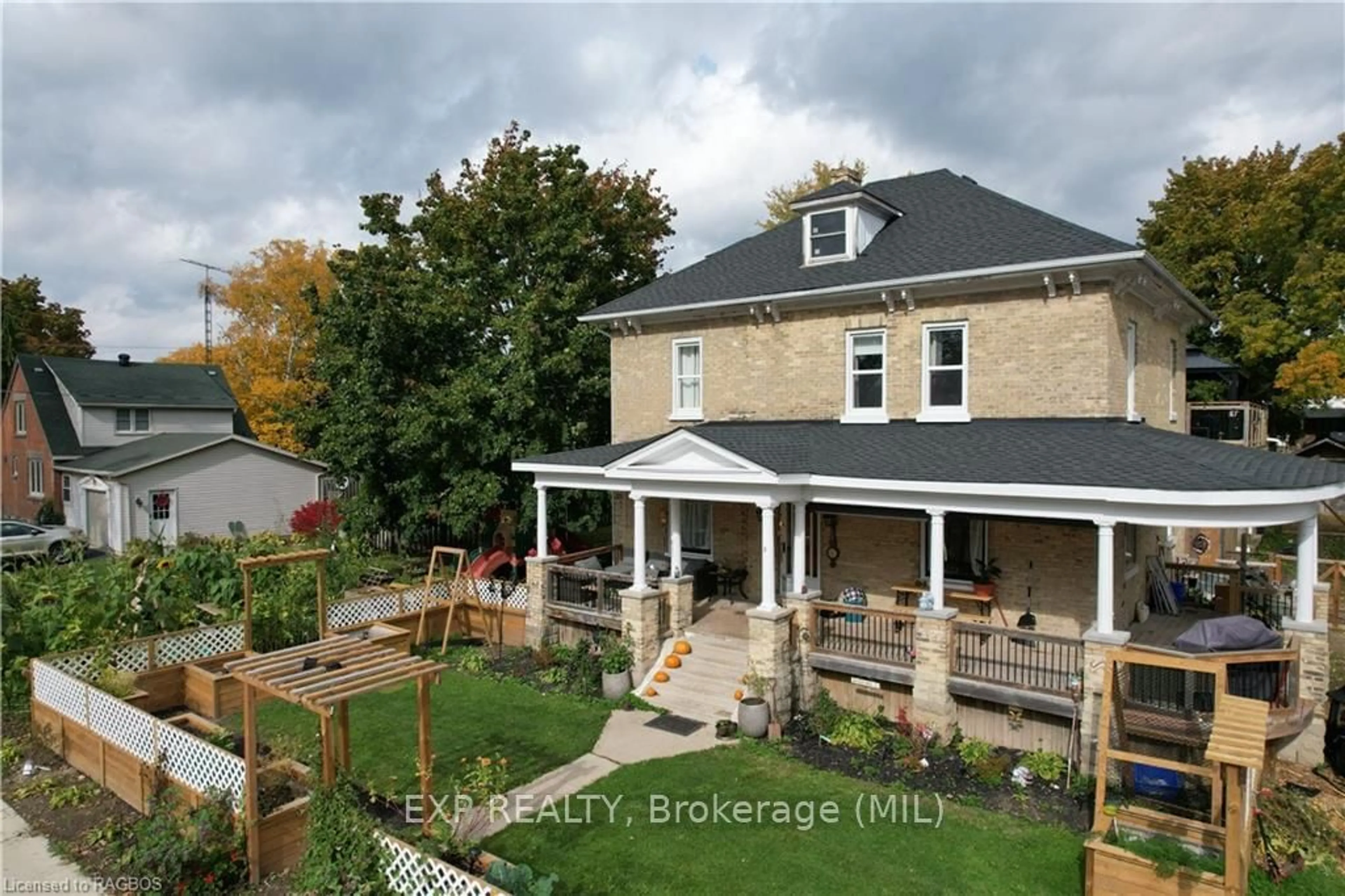 Frontside or backside of a home, the fenced backyard for 3 CLARKE St, Minto Ontario N0G 1M0